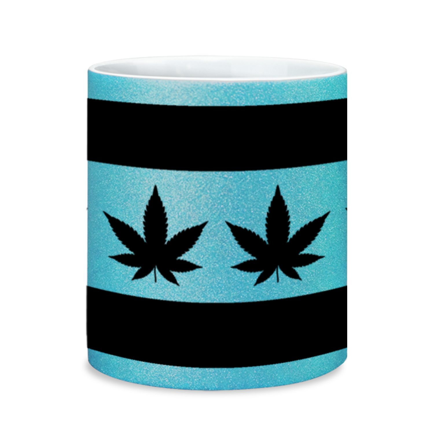 Chicago Flag Four Pot Leaf 11oz Sparkling Mug