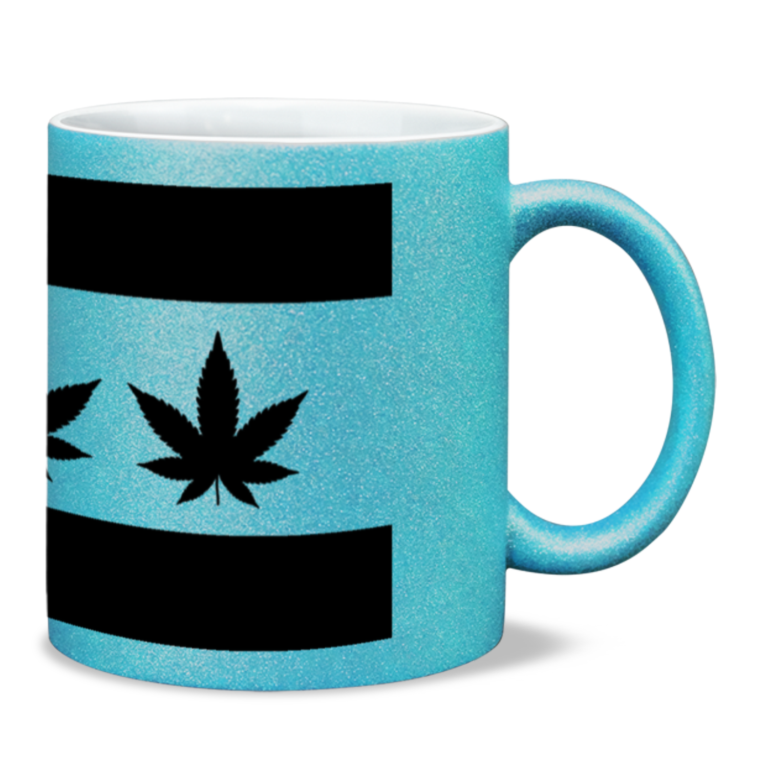 Chicago Flag Four Pot Leaf 11oz Sparkling Mug