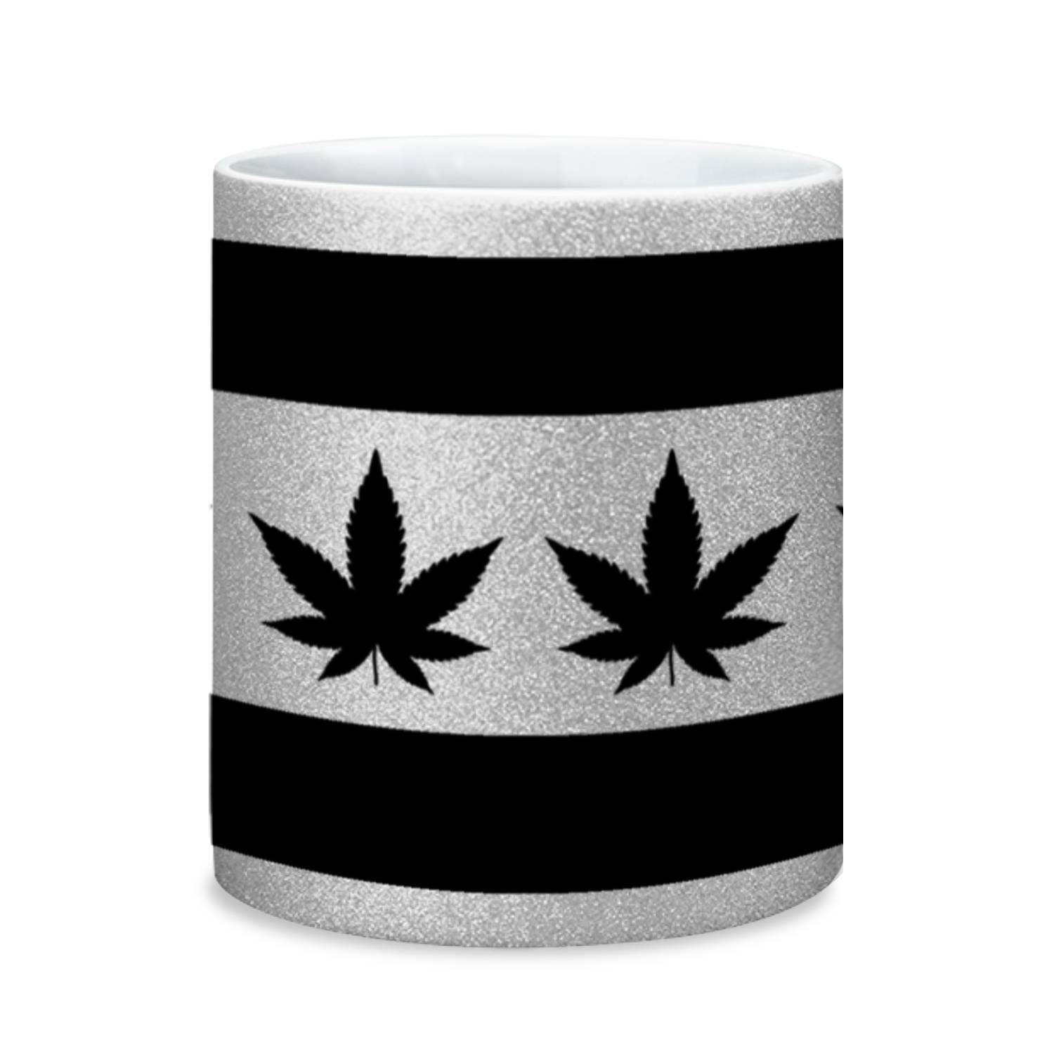 Chicago Flag Four Pot Leaf 11oz Sparkling Mug