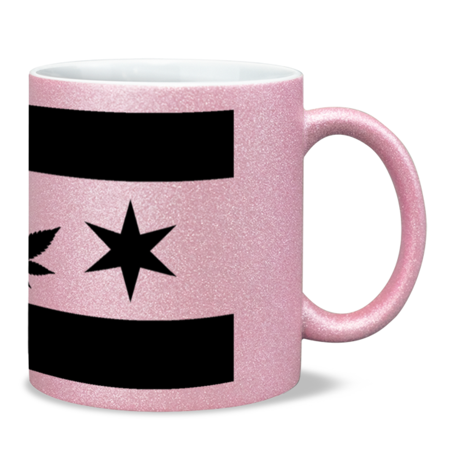 Chicago Flag Single Pot Leaf 11oz Sparkling Mug