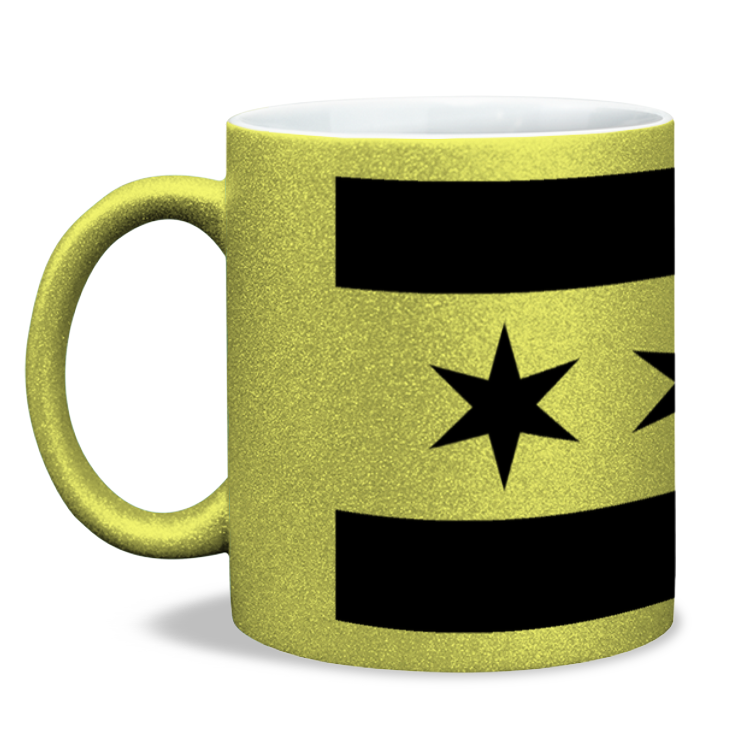 Chicago Flag Single Pot Leaf 11oz Sparkling Mug