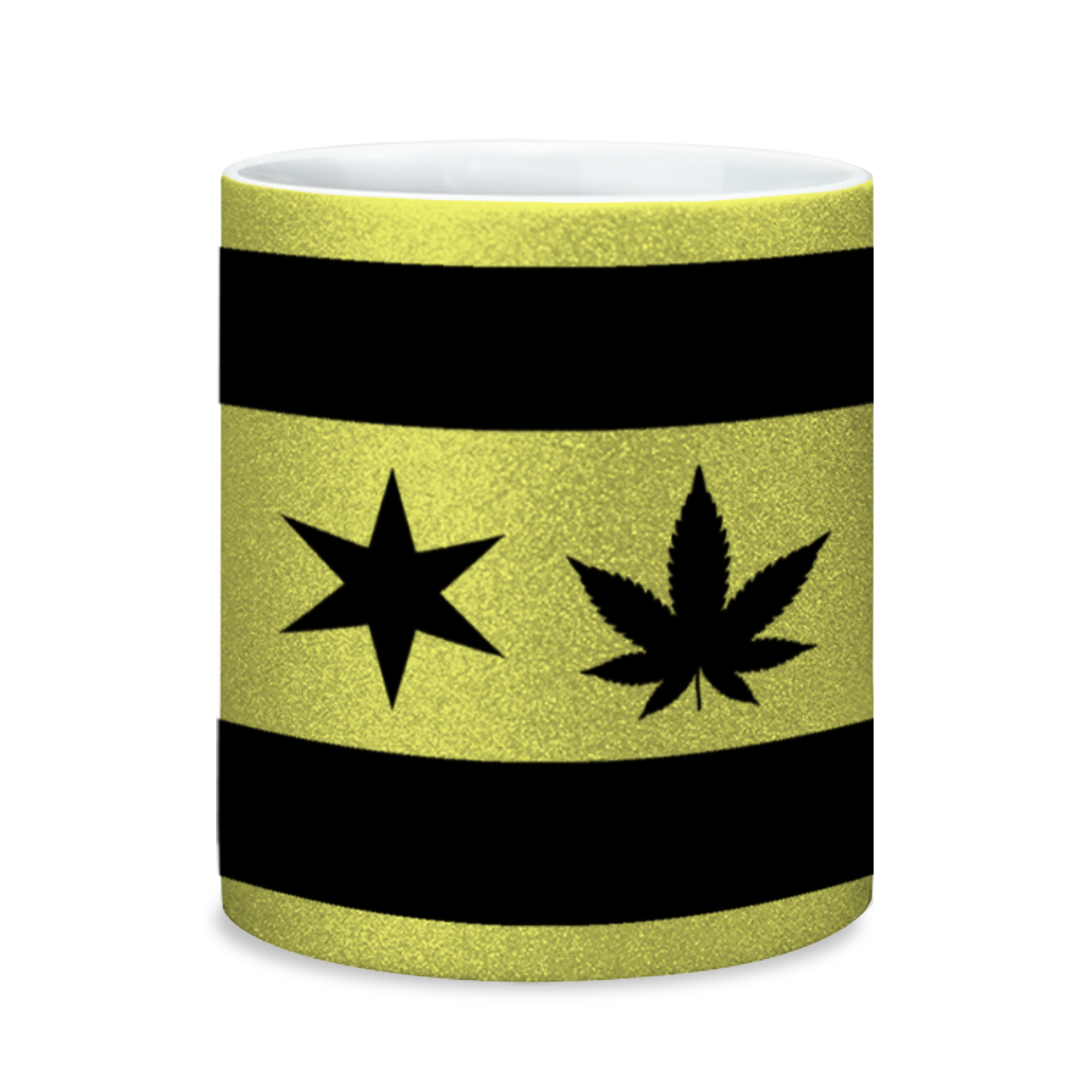Chicago Flag Single Pot Leaf 11oz Sparkling Mug