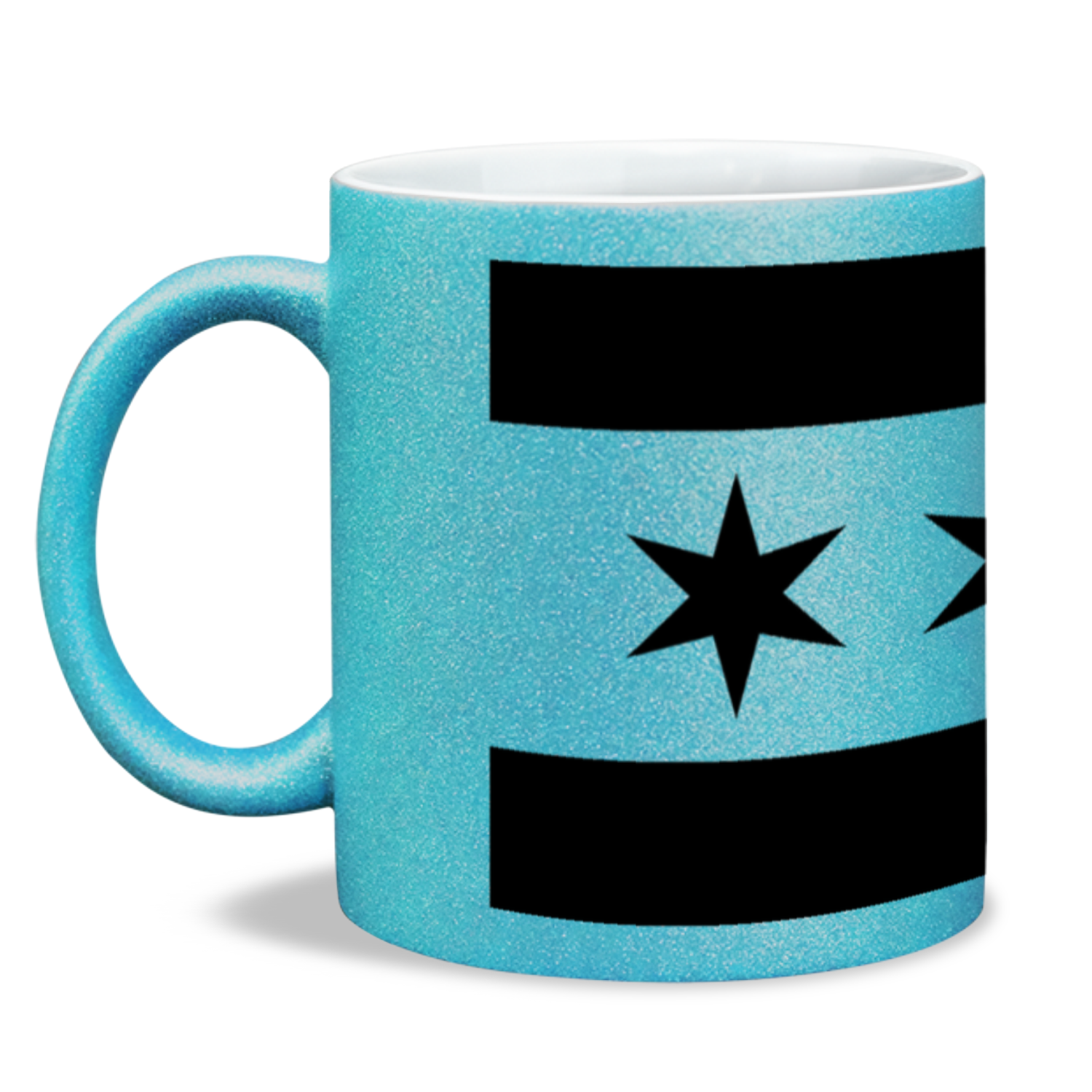 Chicago Flag Single Pot Leaf 11oz Sparkling Mug