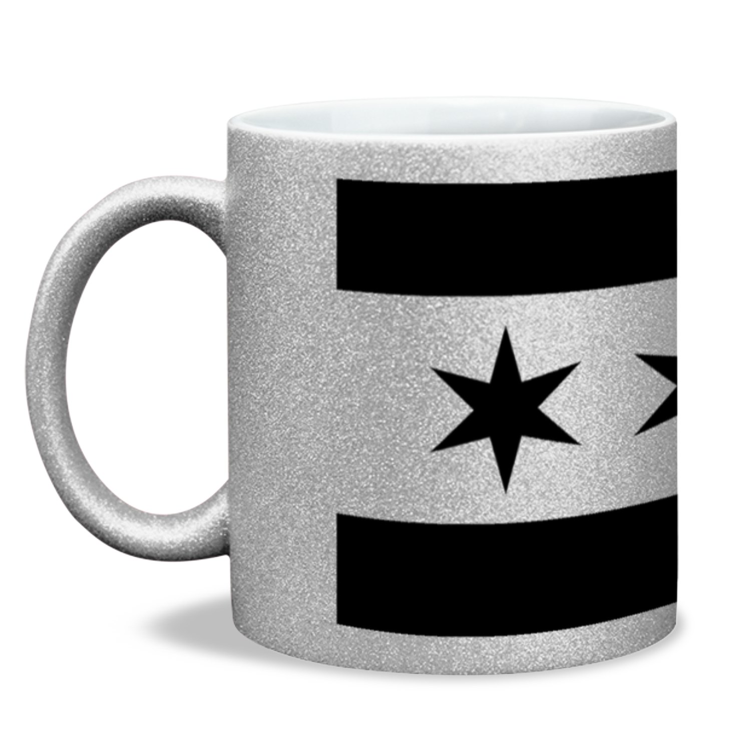 Chicago Flag Single Pot Leaf 11oz Sparkling Mug