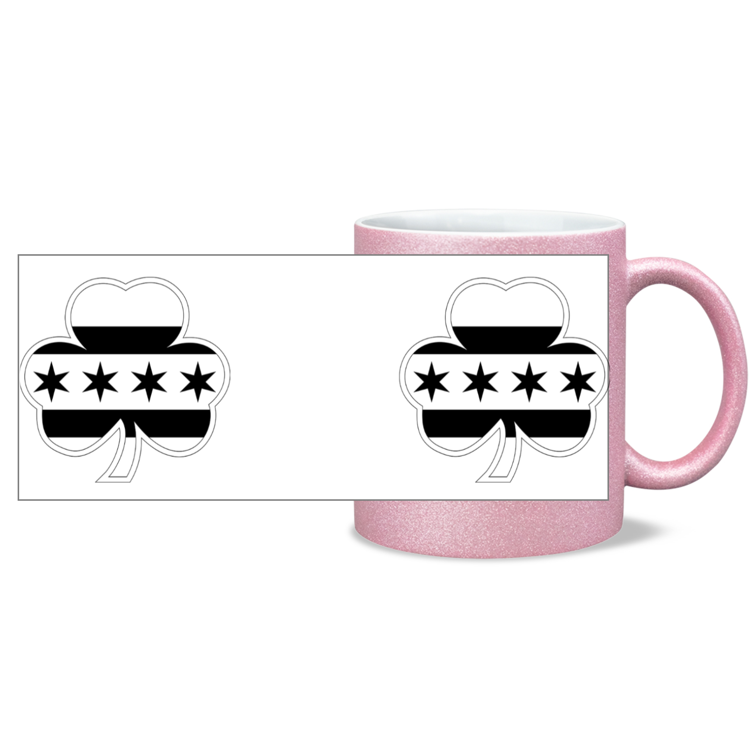 Chicago flag Shamrock St. Patty’s 11oz Sparkling Mug