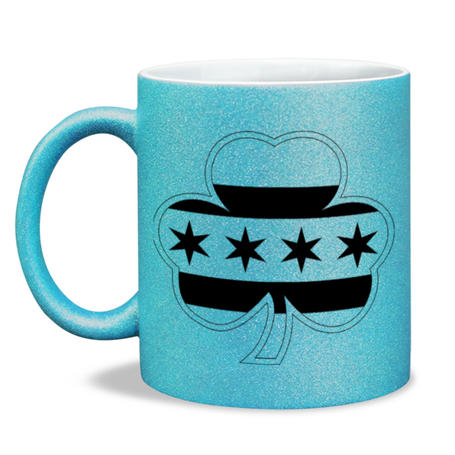 Chicago flag Shamrock St. Patty’s 11oz Sparkling Mug
