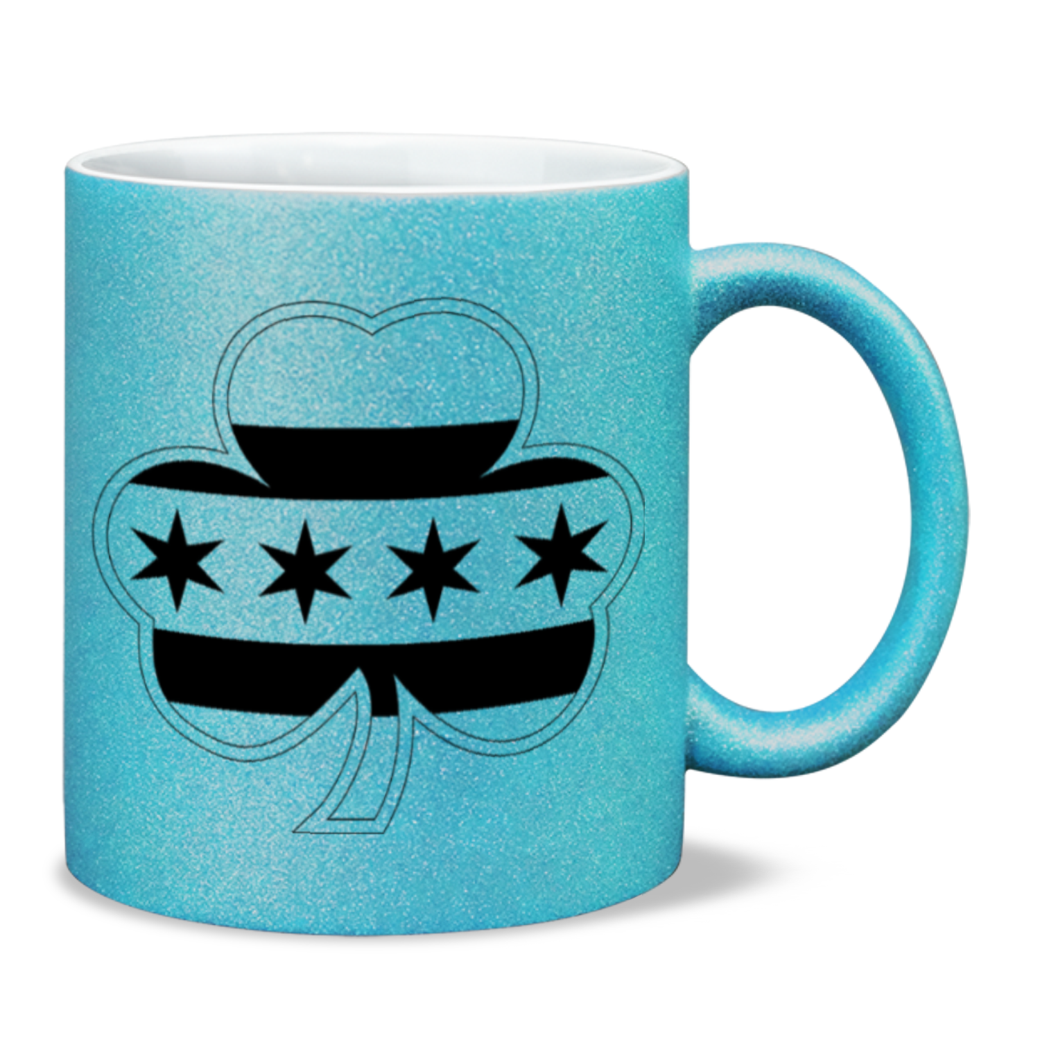 Chicago flag Shamrock St. Patty’s 11oz Sparkling Mug