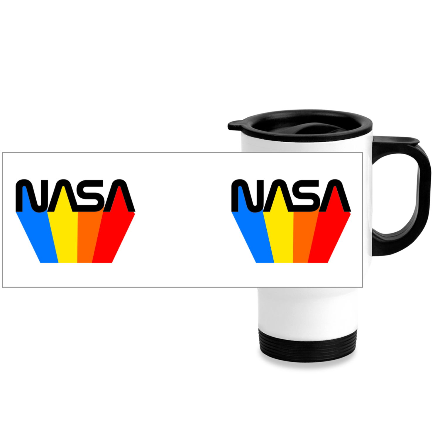 NASA 80’s Retro Stainless Steel Travel Mug