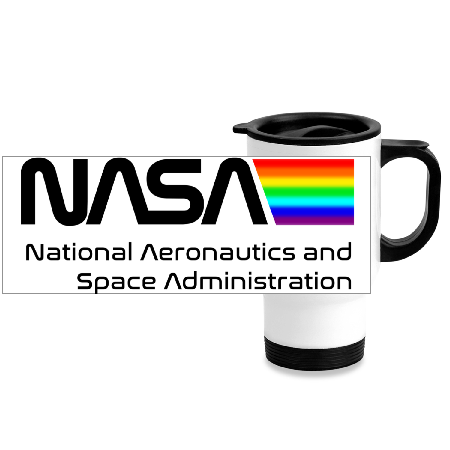 NASA Space Logo Stainless Steel Travel Mug