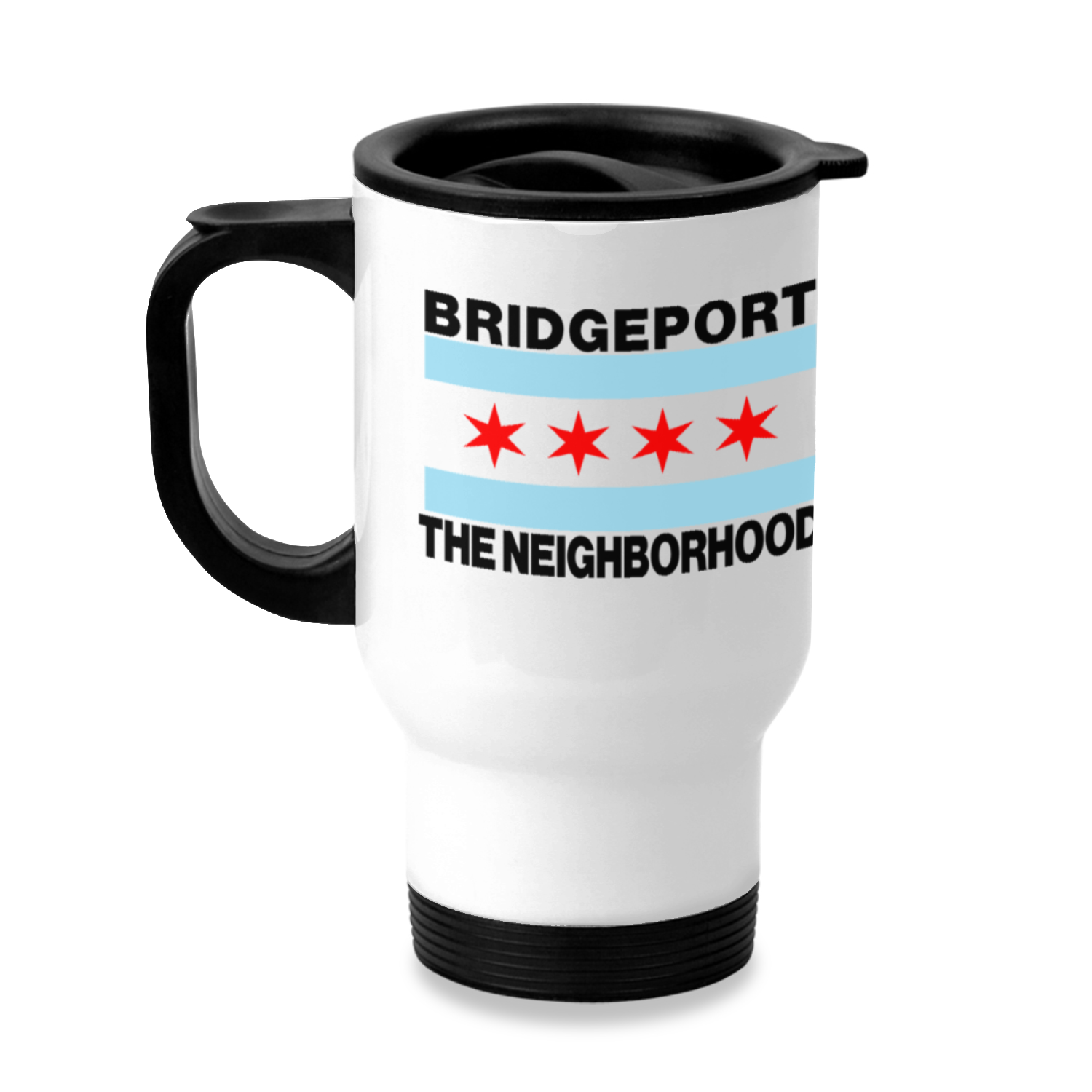 Chicago Flag Bridgeport Stainless Steel Travel Mug