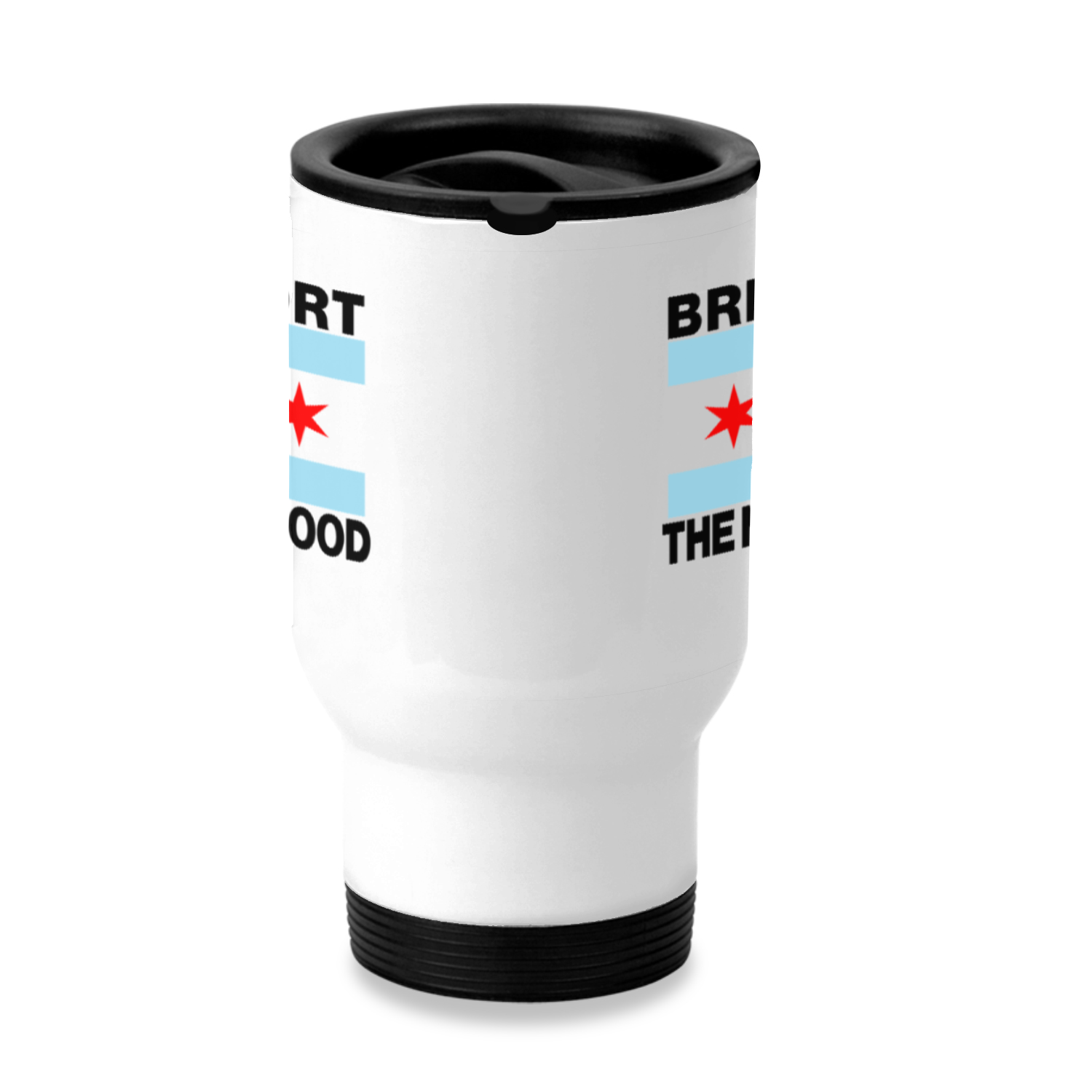 Chicago Flag Bridgeport Stainless Steel Travel Mug