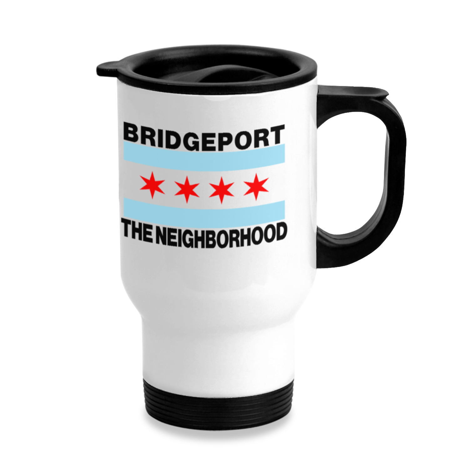 Chicago Flag Bridgeport Stainless Steel Travel Mug