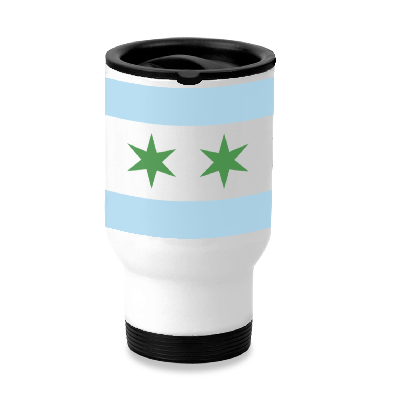Chicago Flag St. Patty’s Stainless Steel Travel Mug