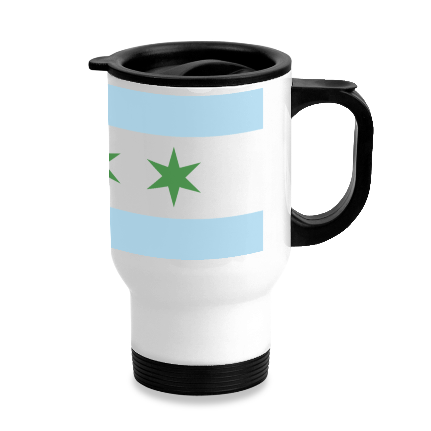 Chicago Flag St. Patty’s Stainless Steel Travel Mug