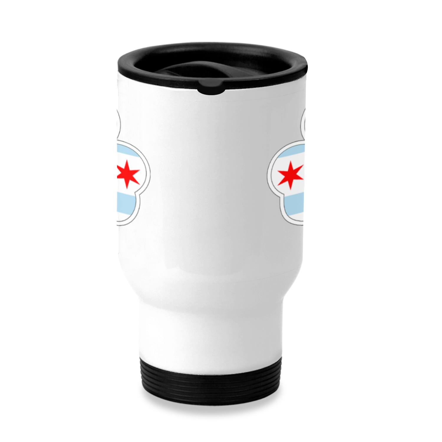 Chicago Flag Shamrock St. Patty’s Stainless Steel Travel Mug