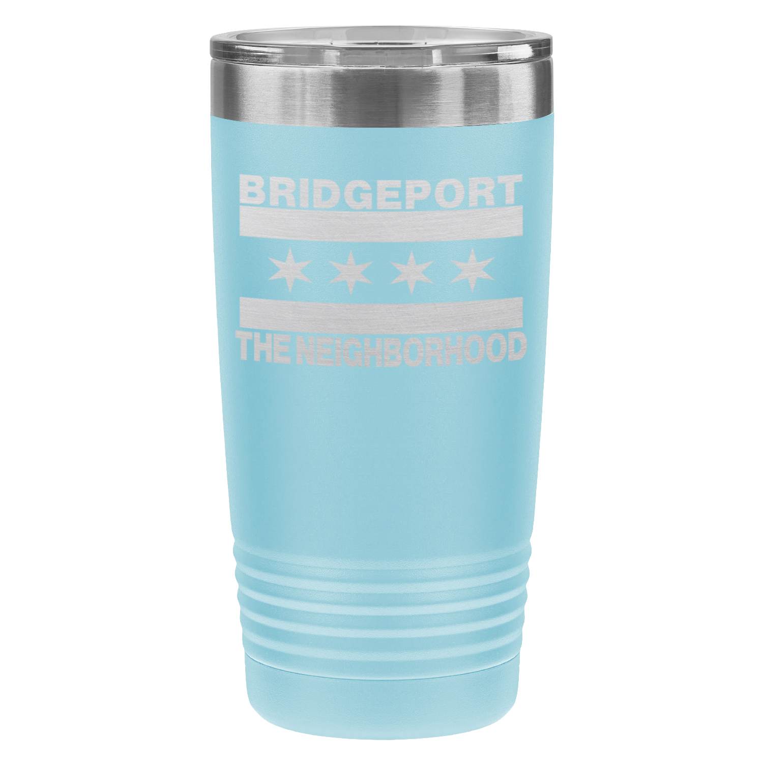 Chicago Flag Bridgeport 20oz Lazer Tumbler