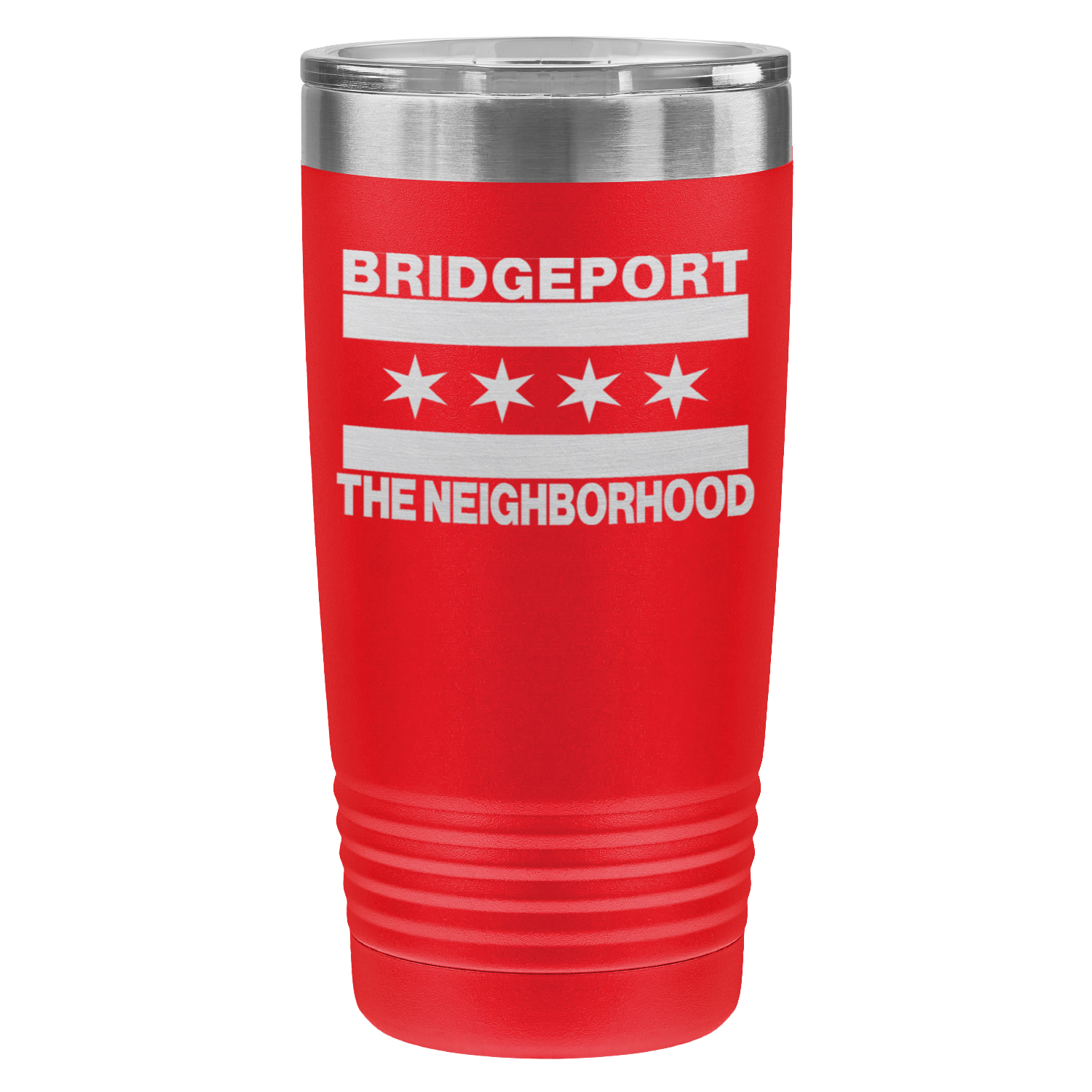 Chicago Flag Bridgeport 20oz Lazer Tumbler