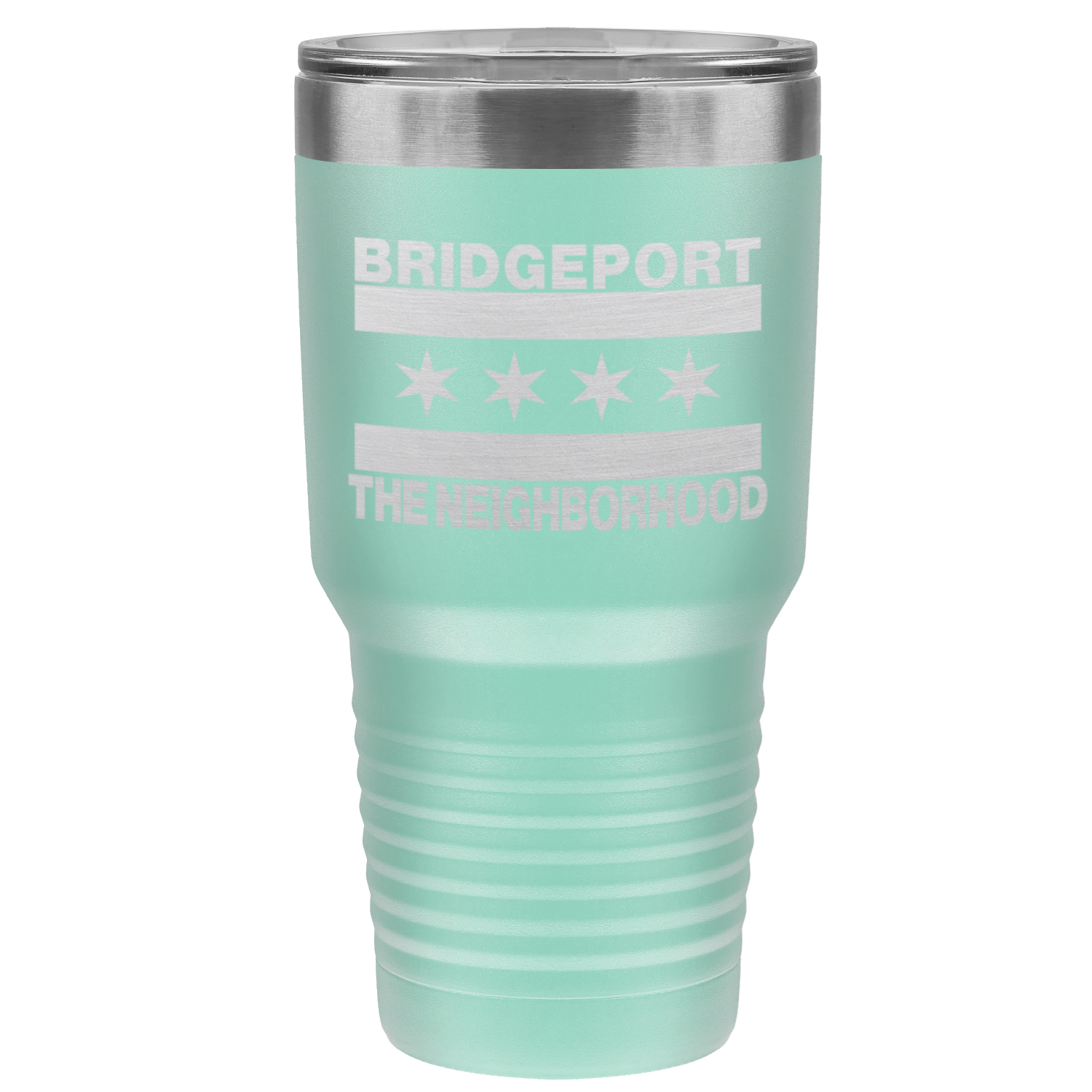 Chicago Flag Bridgeport 30oz Lazer Tumbler