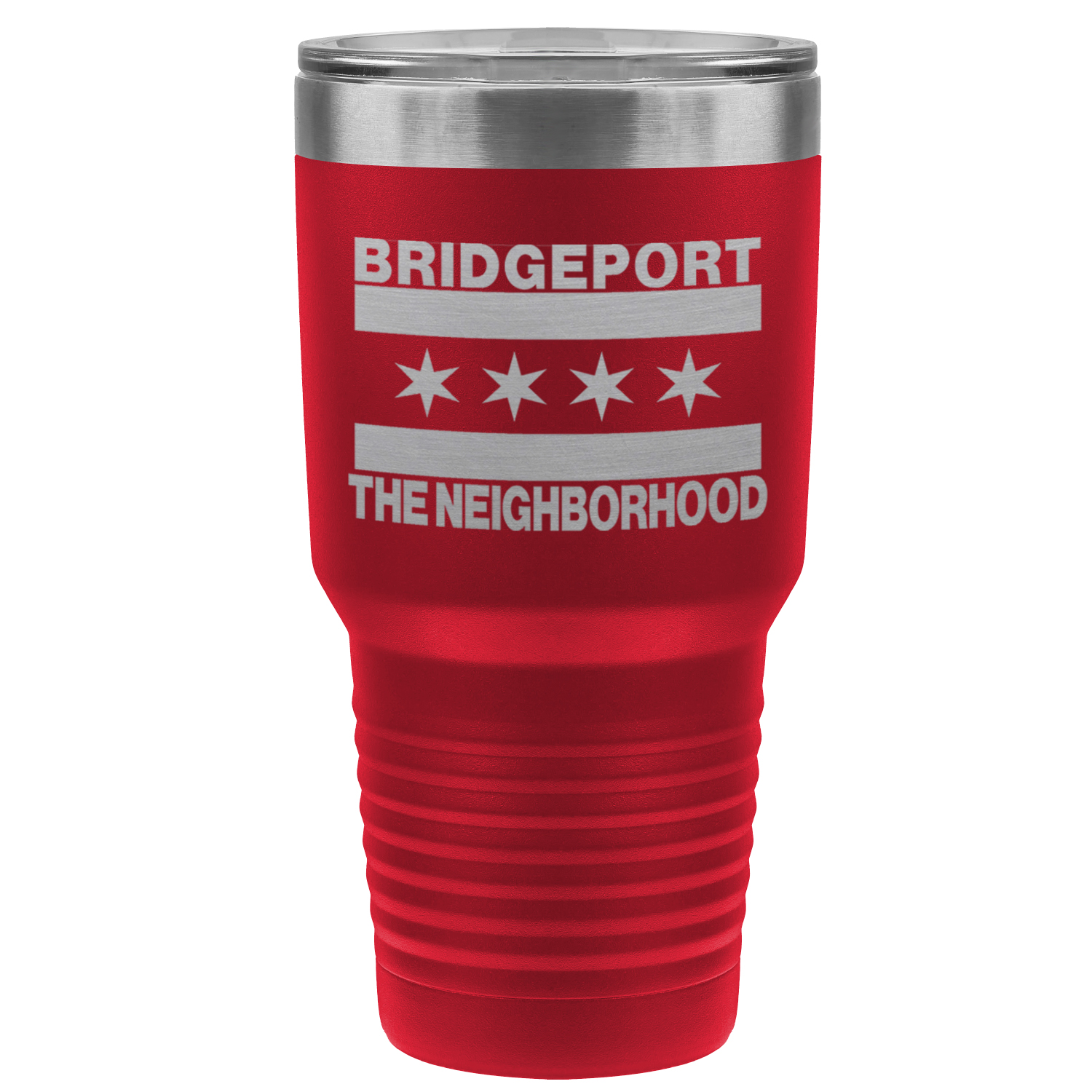 Chicago Flag Bridgeport 30oz Lazer Tumbler