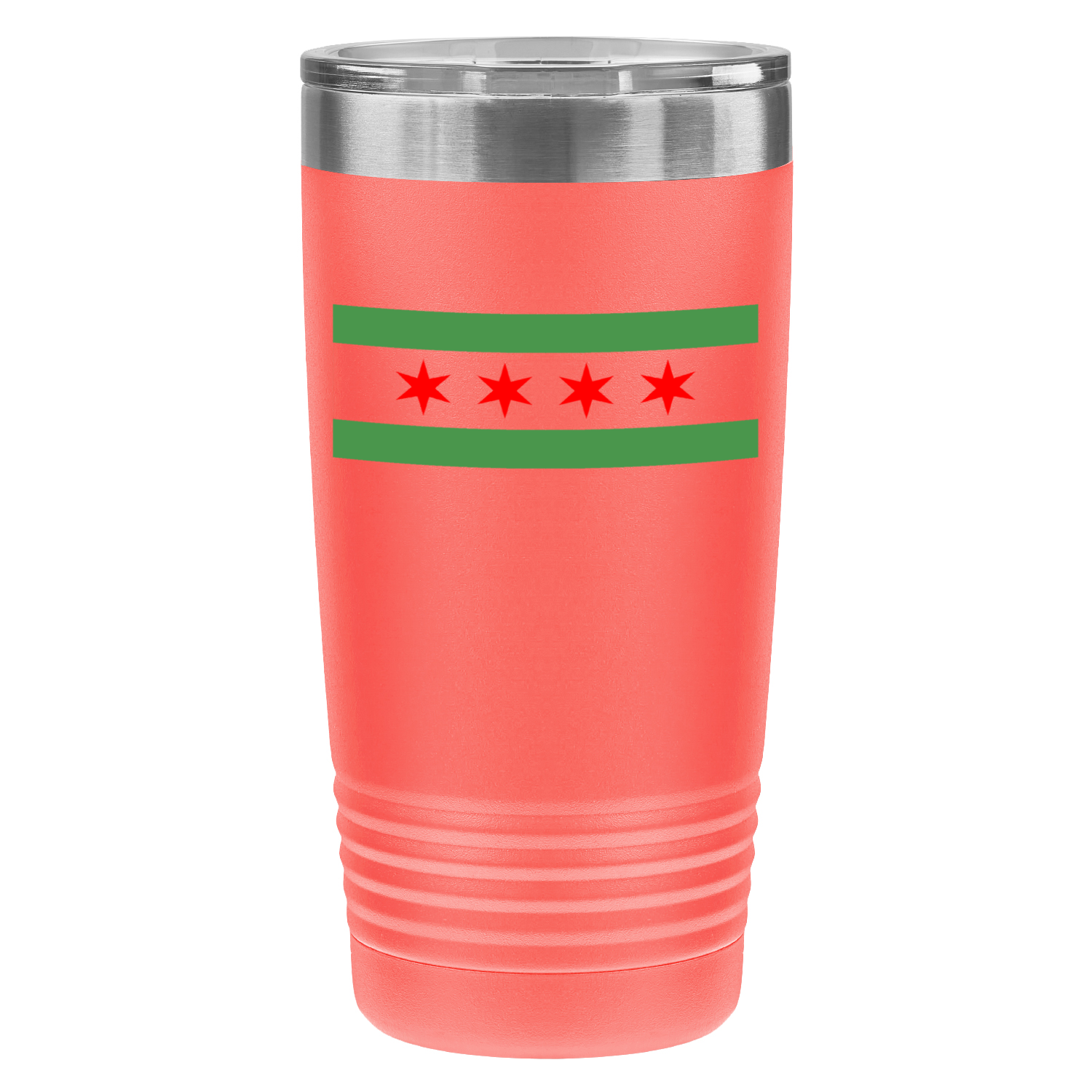 Chicago Flag Green River 20oz UV Tumbler