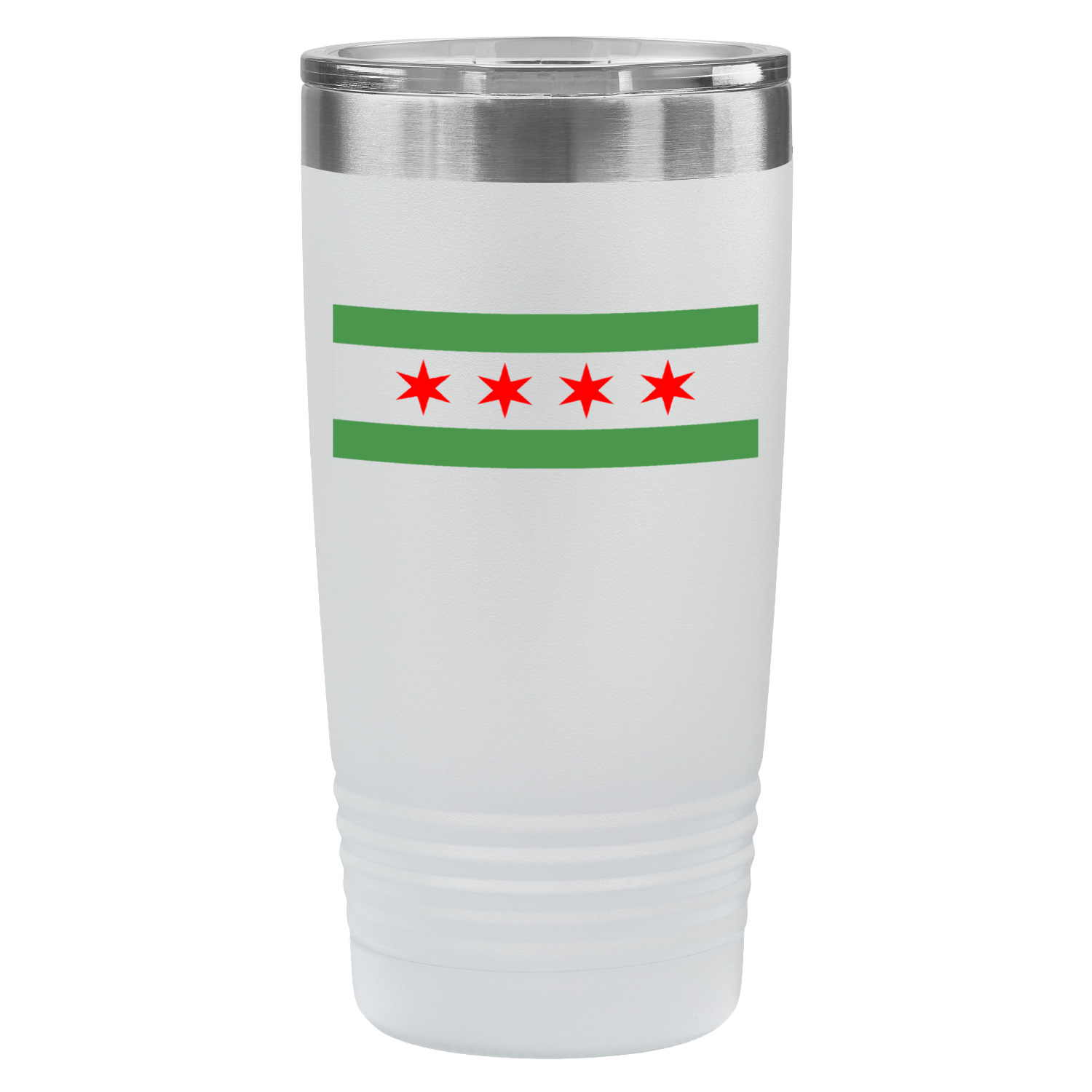 Chicago Flag Green River 20oz UV Tumbler