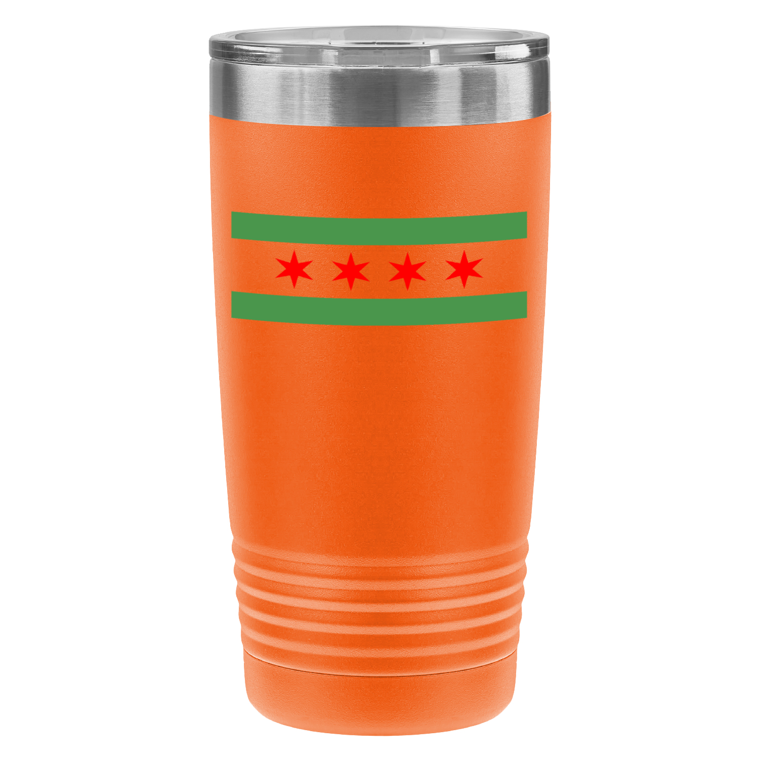 Chicago Flag Green River 20oz UV Tumbler