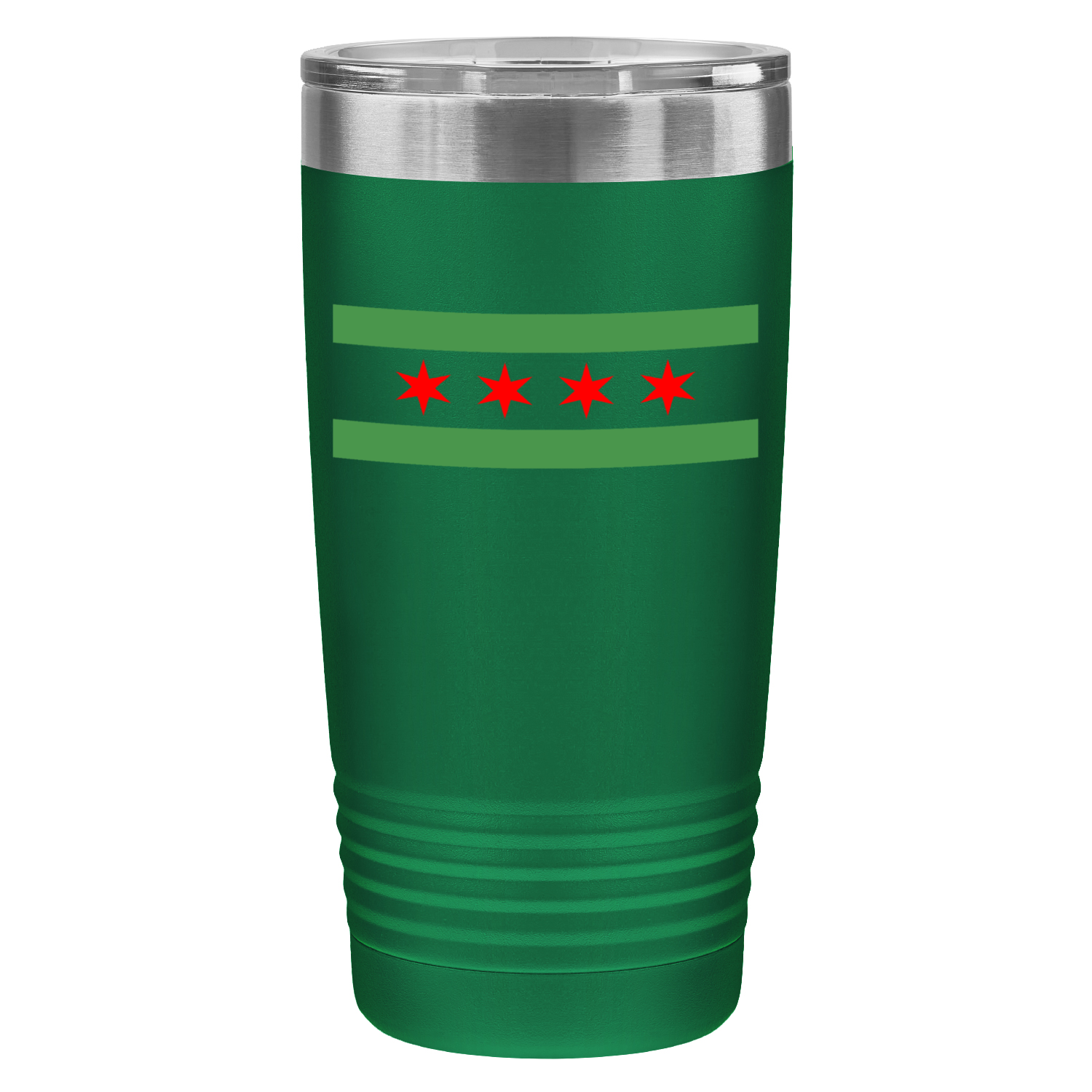 Chicago Flag Green River 20oz UV Tumbler