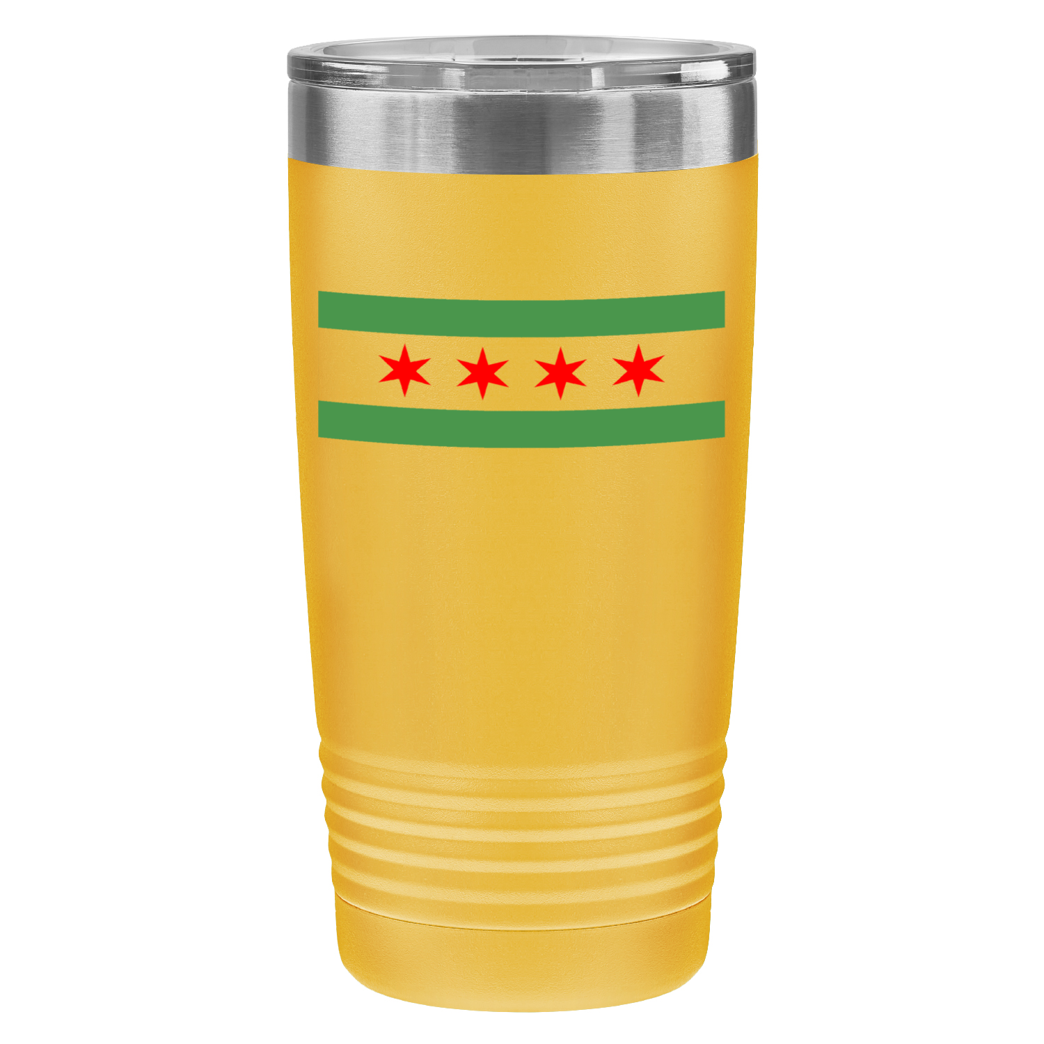 Chicago Flag Green River 20oz UV Tumbler