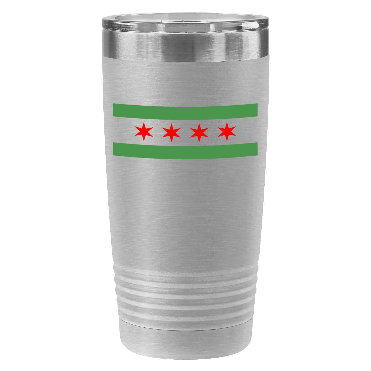 Chicago Flag Green River 20oz UV Tumbler