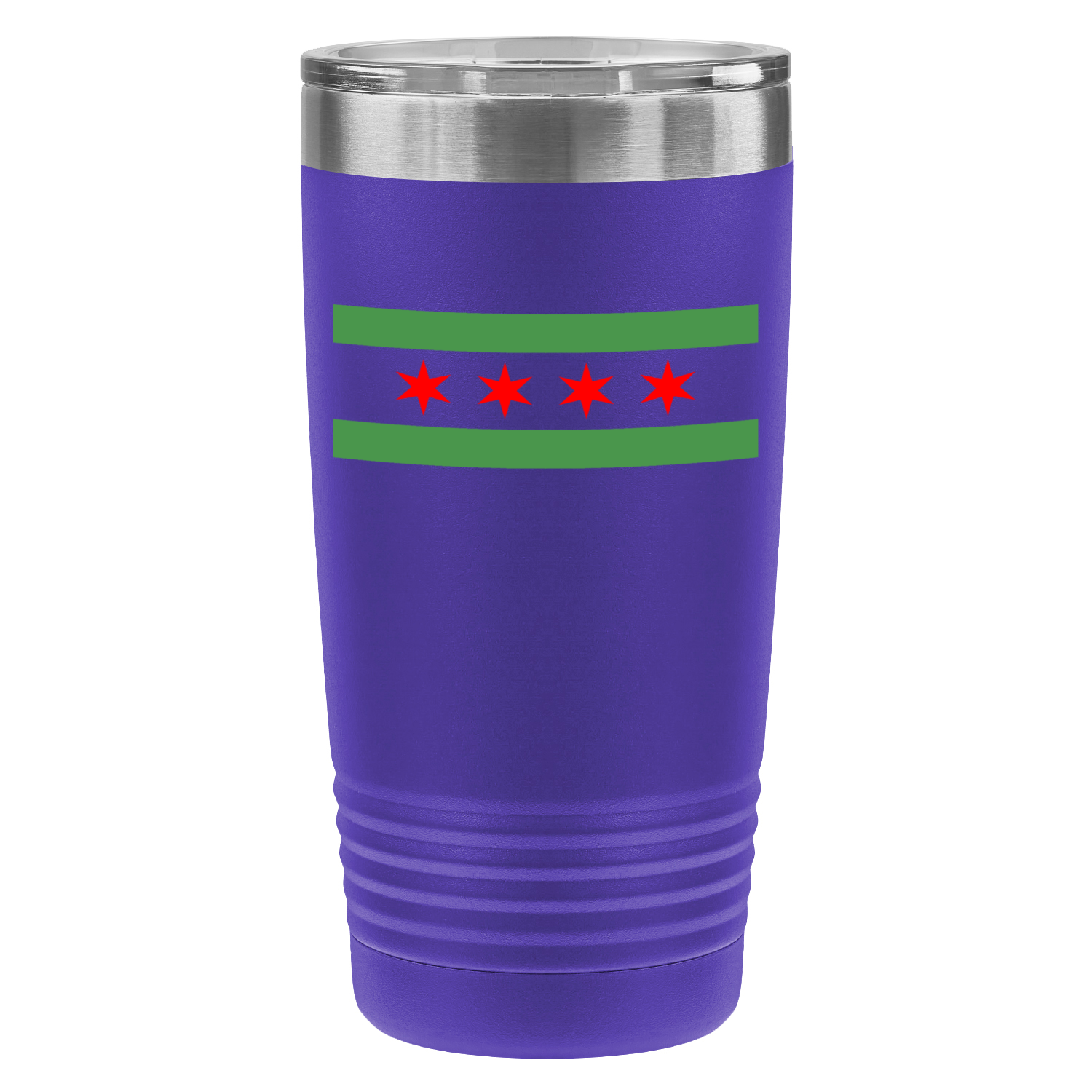 Chicago Flag Green River 20oz UV Tumbler