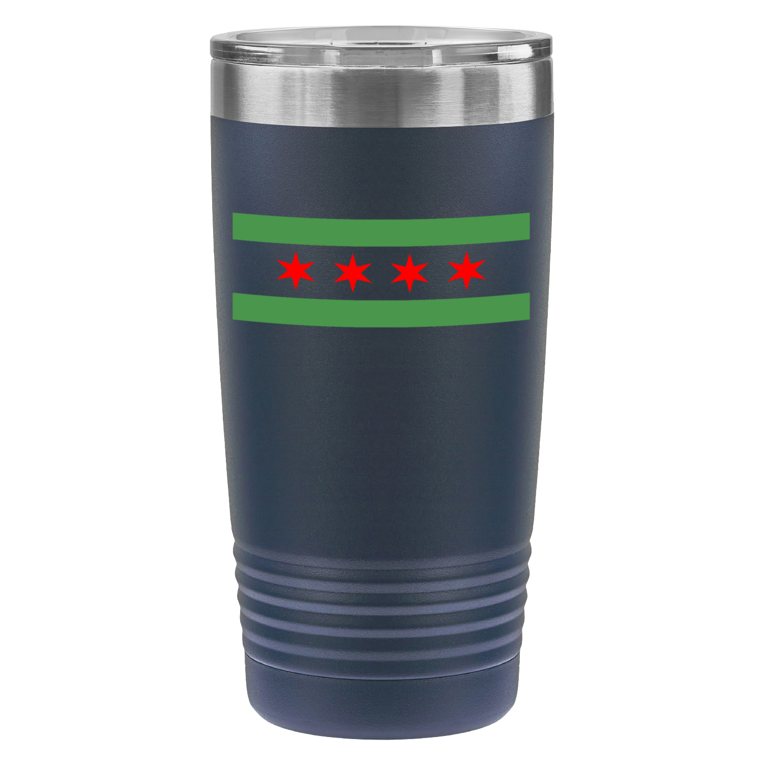 Chicago Flag Green River 20oz UV Tumbler