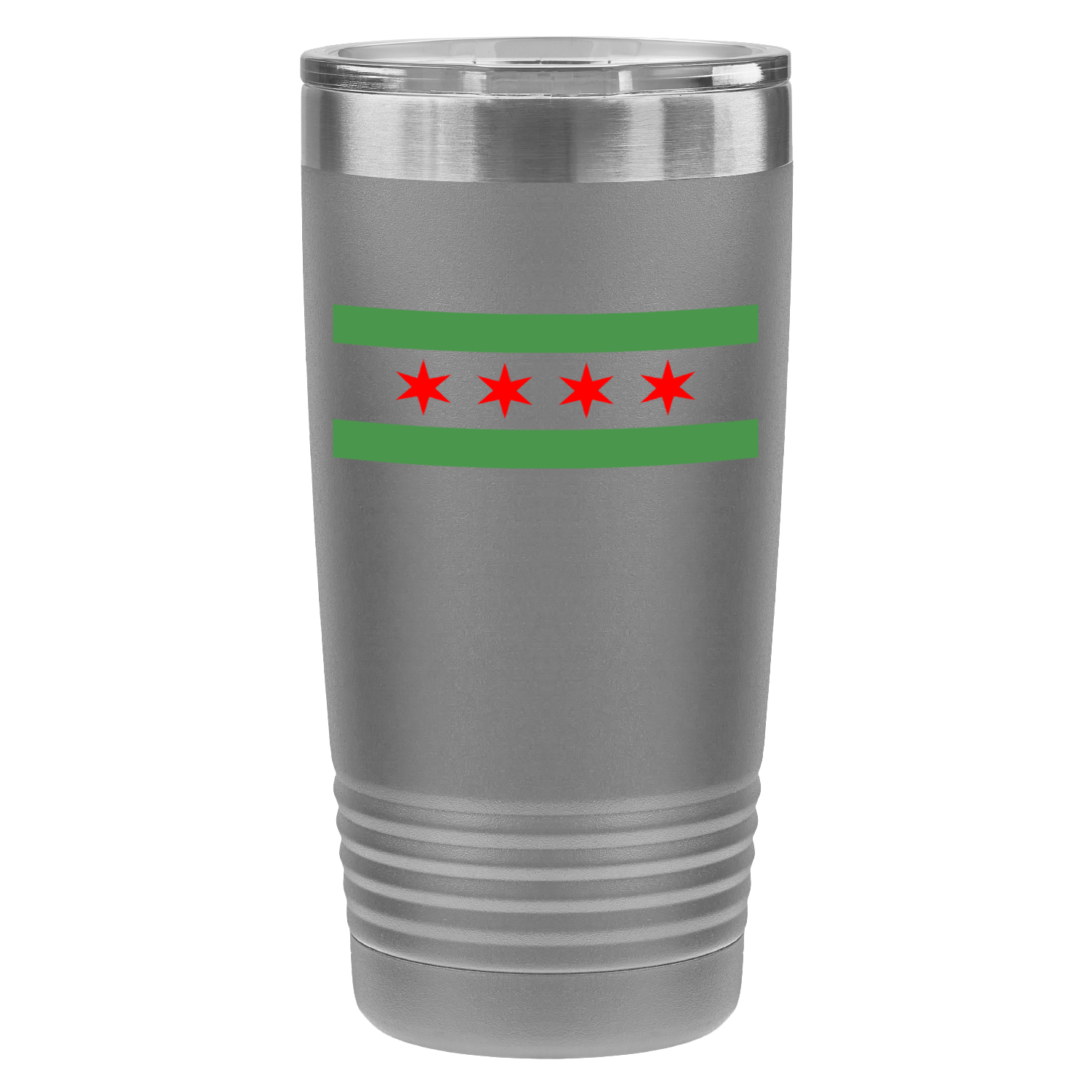 Chicago Flag Green River 20oz UV Tumbler