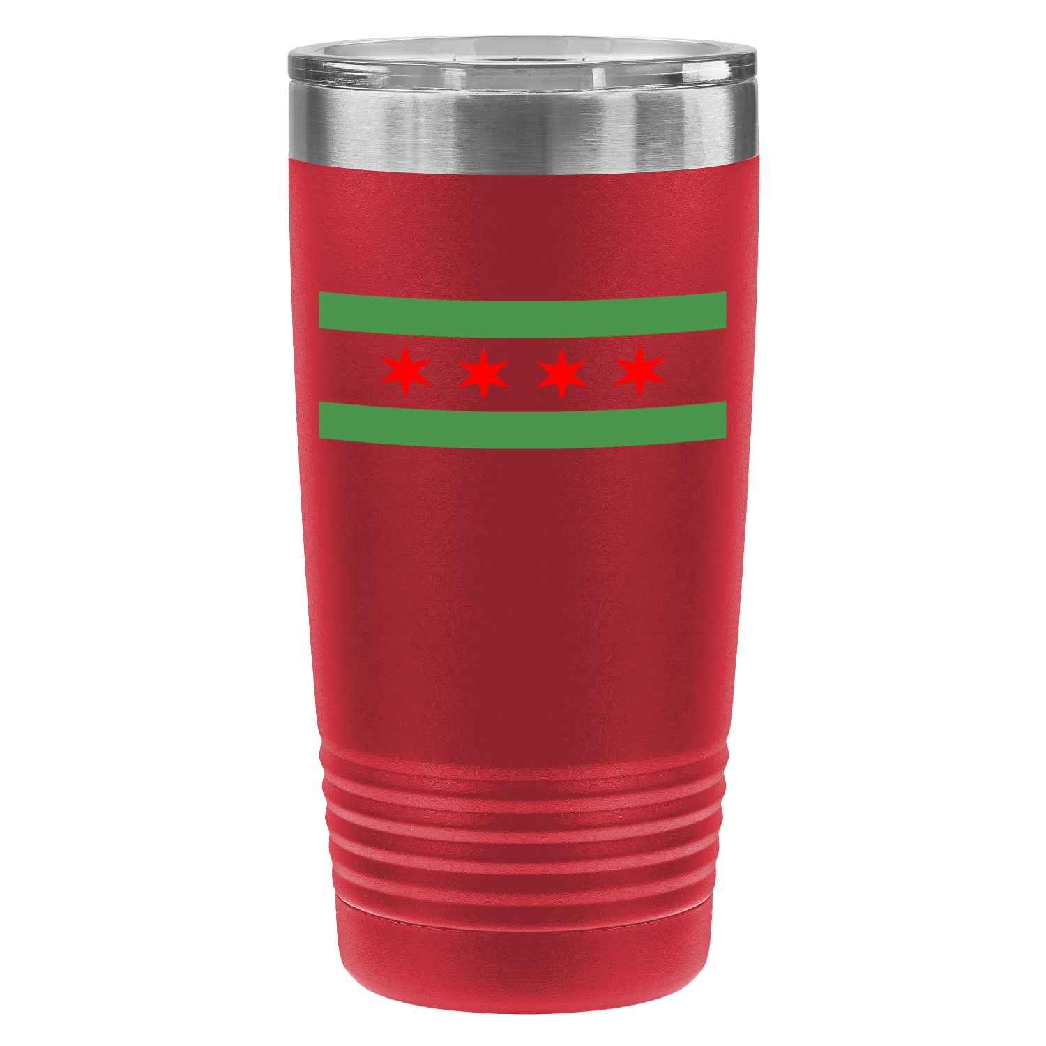 Chicago Flag Green River 20oz UV Tumbler