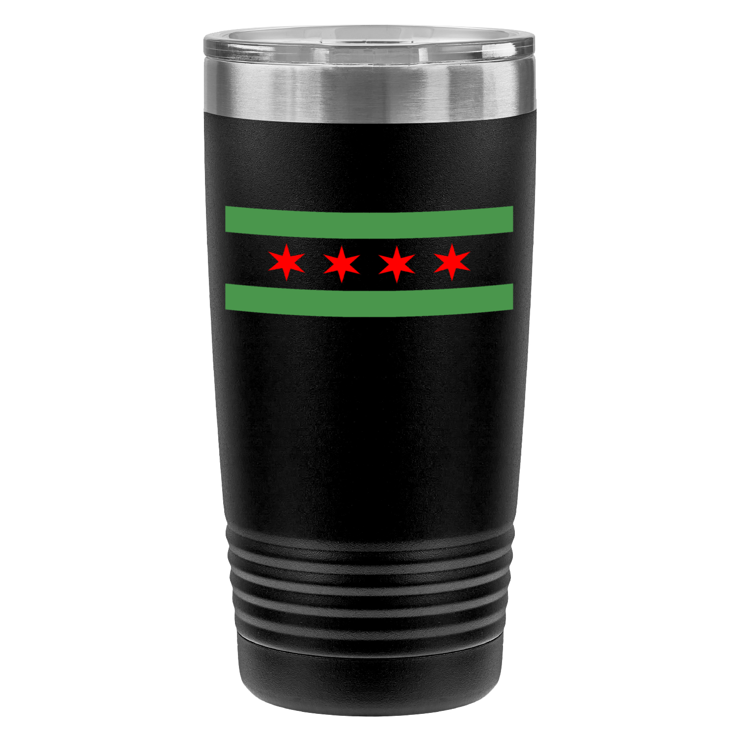 Chicago Flag Green River 20oz UV Tumbler