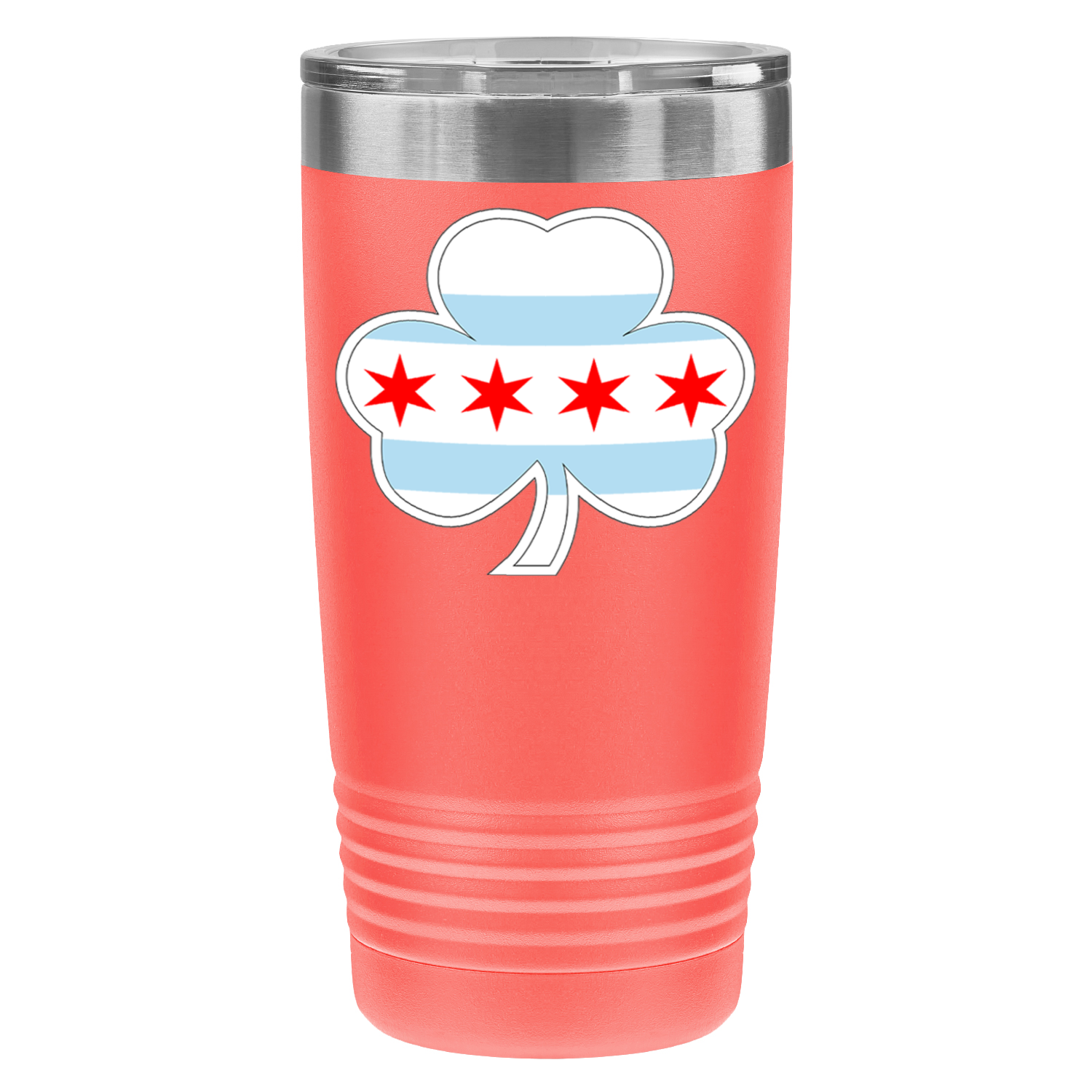 Chicago Flag Shamrock St. Patty’s 20oz UV Tumbler