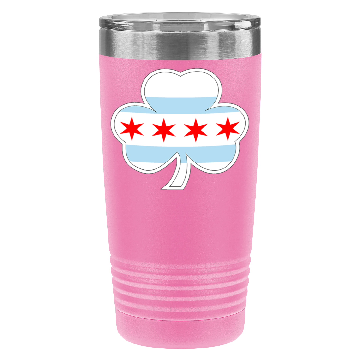 Chicago Flag Shamrock St. Patty’s 20oz UV Tumbler