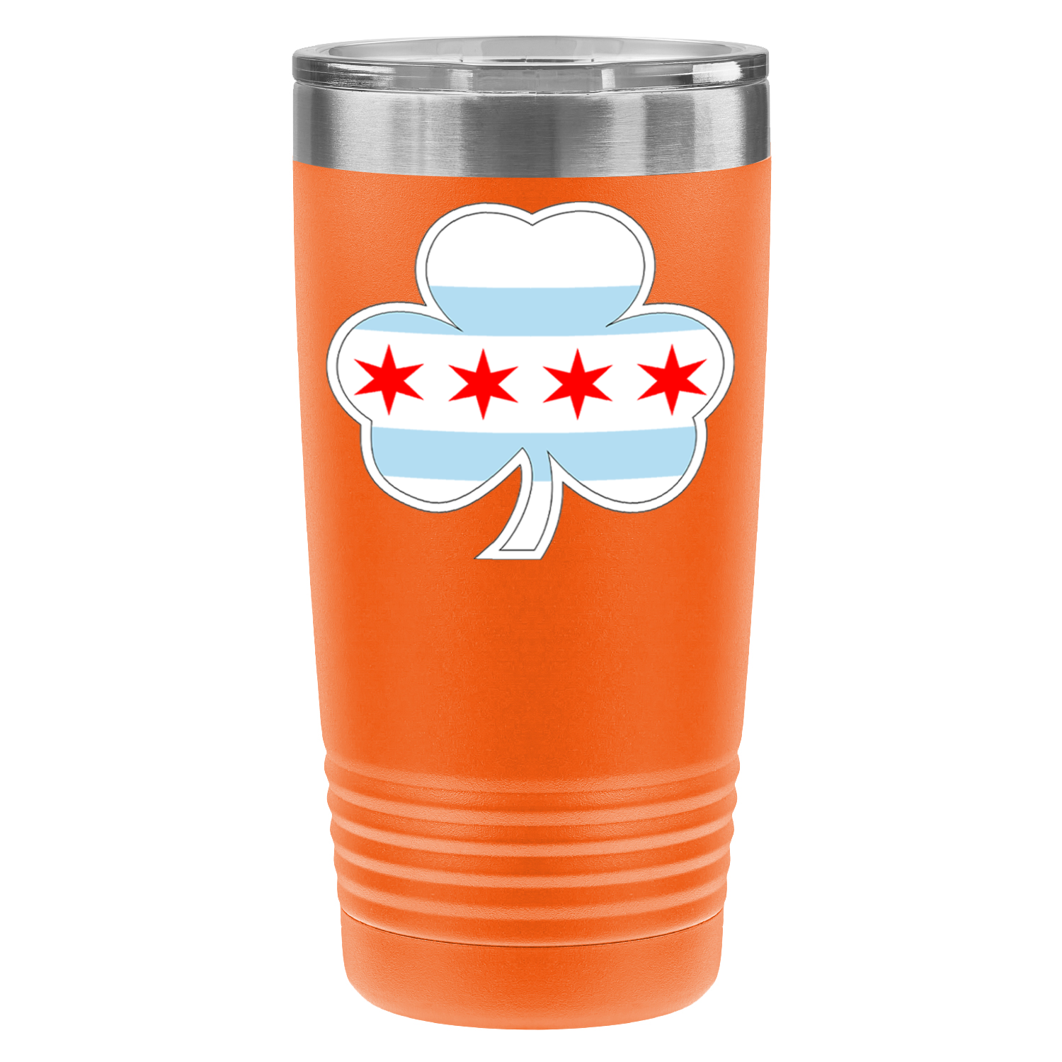 Chicago Flag Shamrock St. Patty’s 20oz UV Tumbler