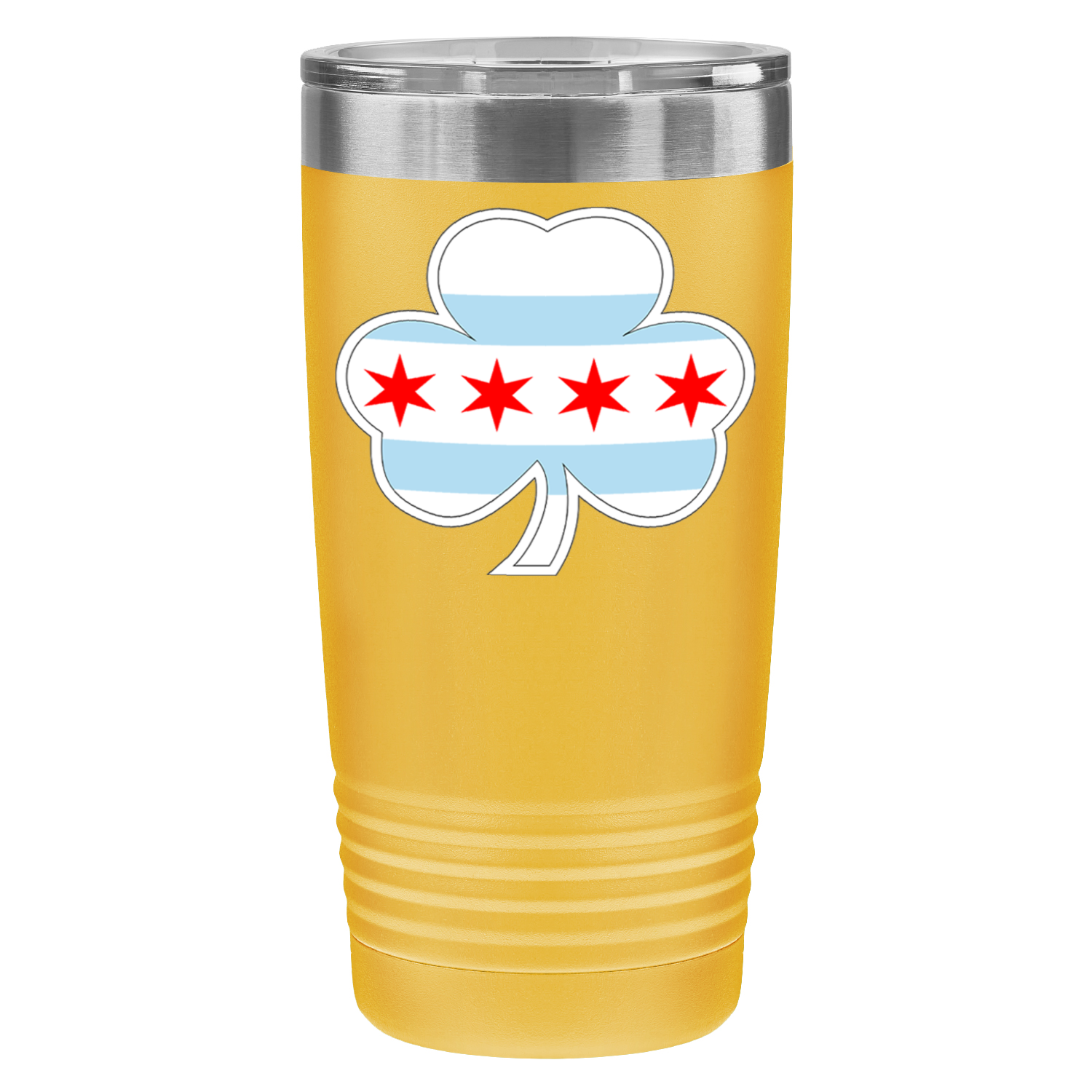 Chicago Flag Shamrock St. Patty’s 20oz UV Tumbler