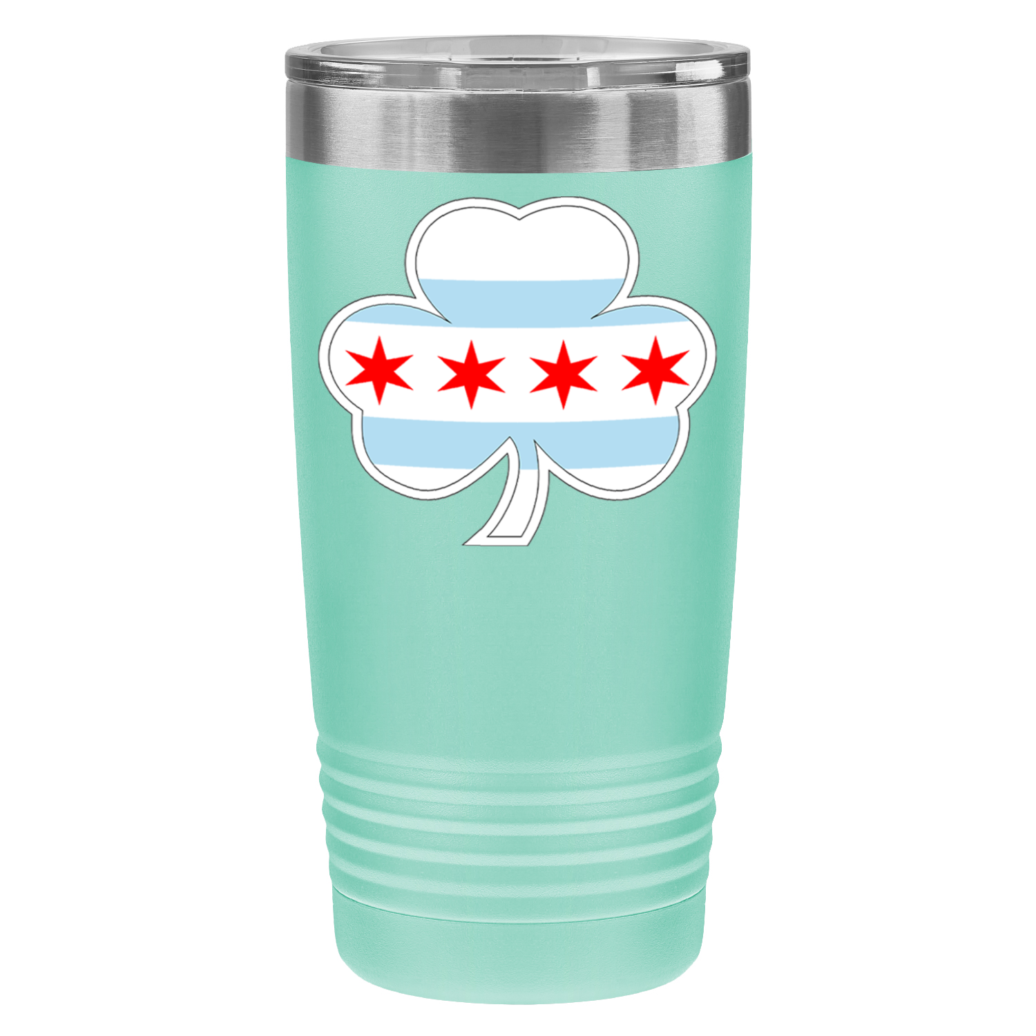 Chicago Flag Shamrock St. Patty’s 20oz UV Tumbler