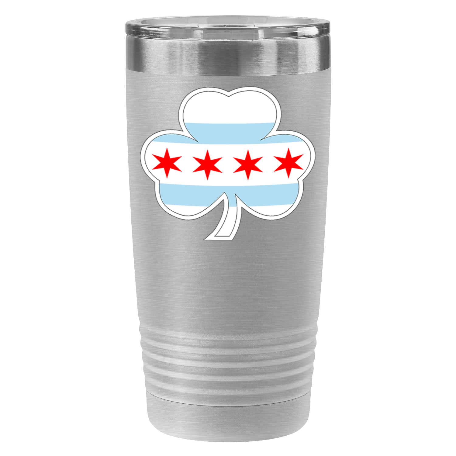 Chicago Flag Shamrock St. Patty’s 20oz UV Tumbler