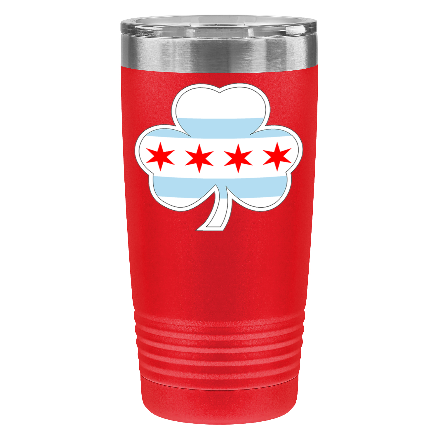 Chicago Flag Shamrock St. Patty’s 20oz UV Tumbler