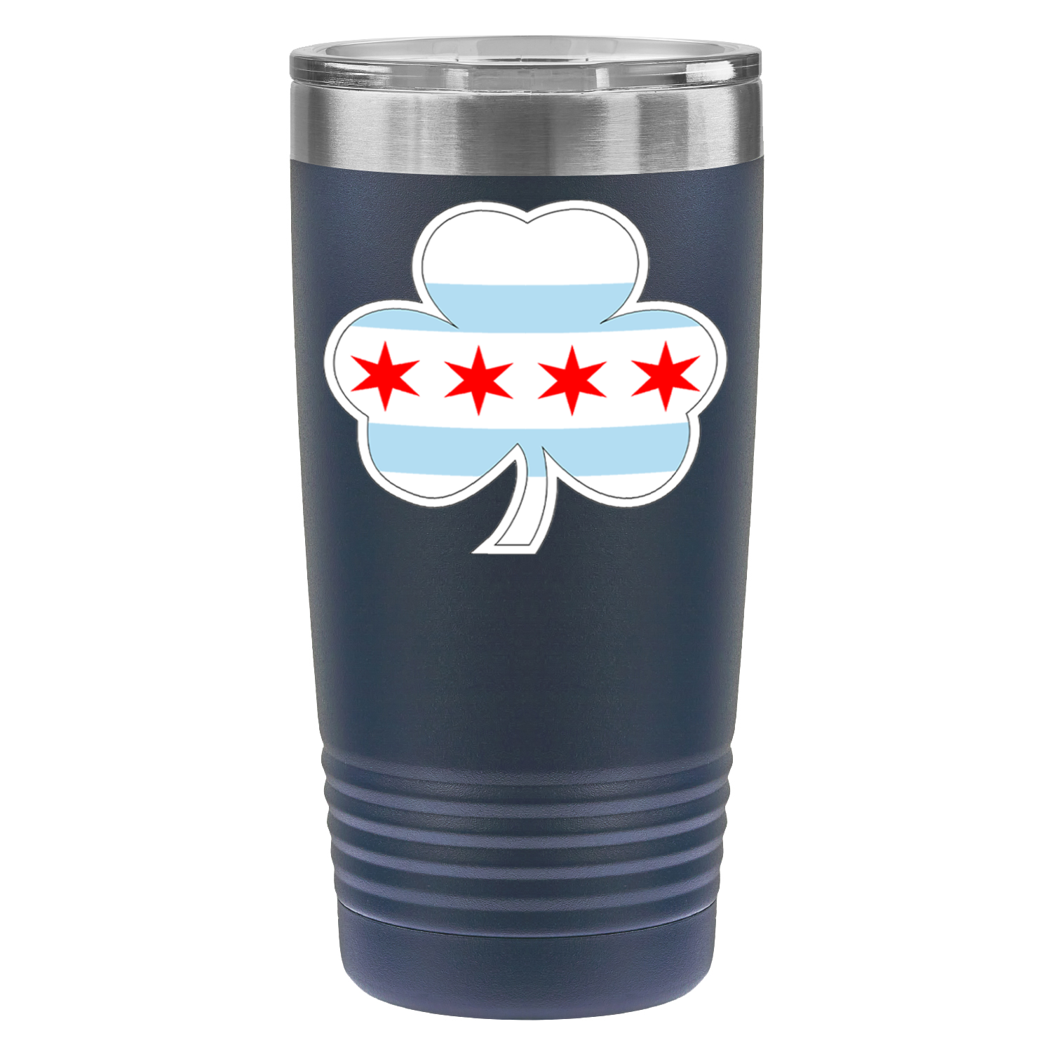 Chicago Flag Shamrock St. Patty’s 20oz UV Tumbler