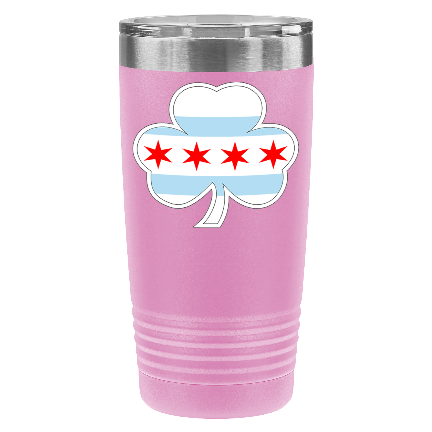 Chicago Flag Shamrock St. Patty’s 20oz UV Tumbler