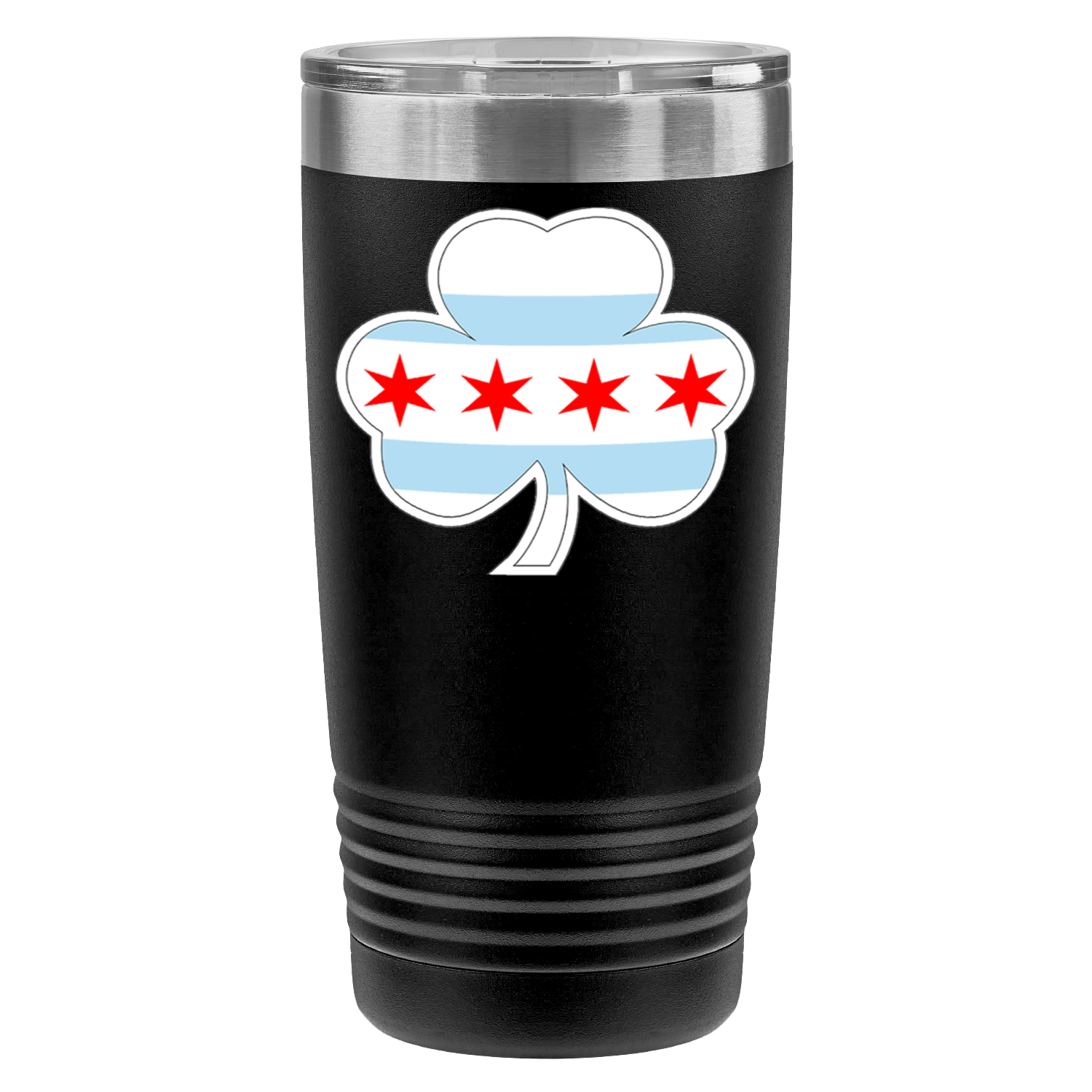 Chicago Flag Shamrock St. Patty’s 20oz UV Tumbler
