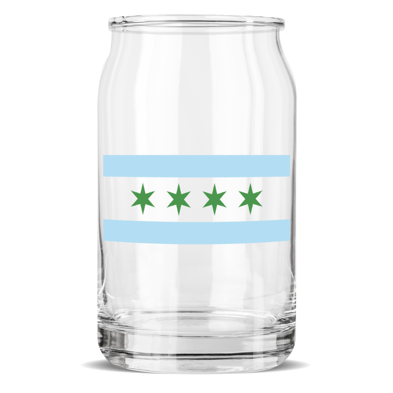 Chicago Flag St. Patty’s Sculptured Glass