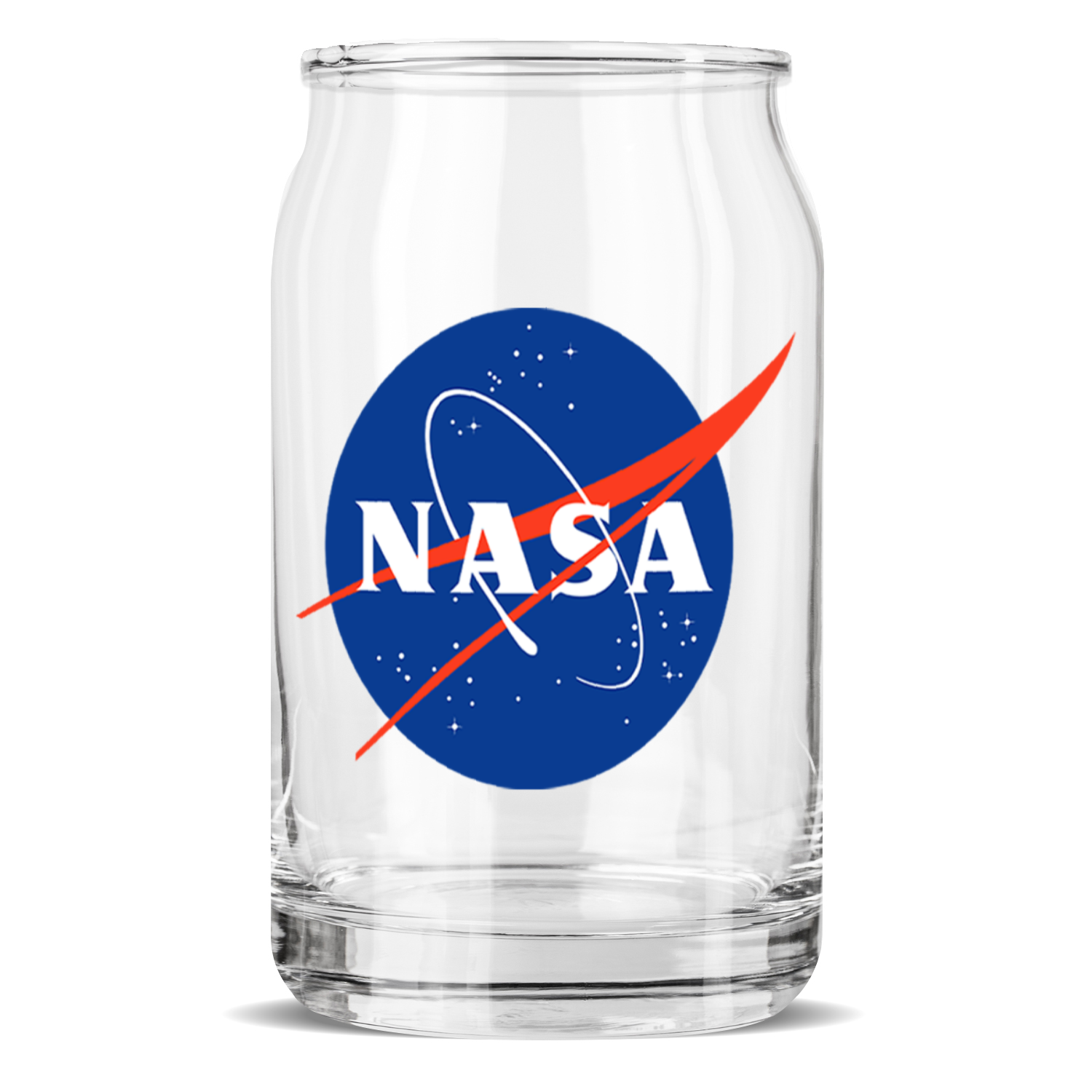 NASA Circle Logo Sculptured Glass