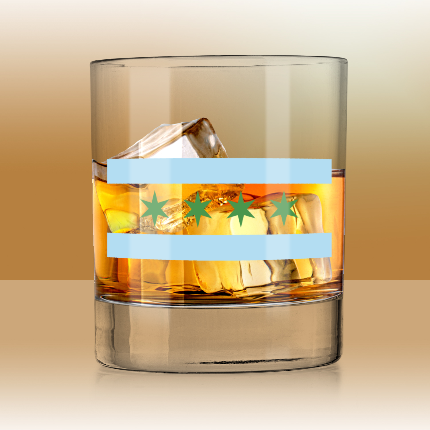 Chicago Flag St. Patty’s Whiskey Tumbler