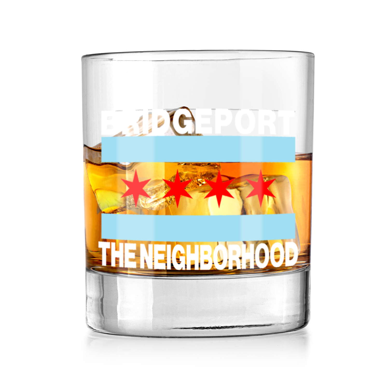 Chicago Flag Bridgeport Whiskey Tumbler