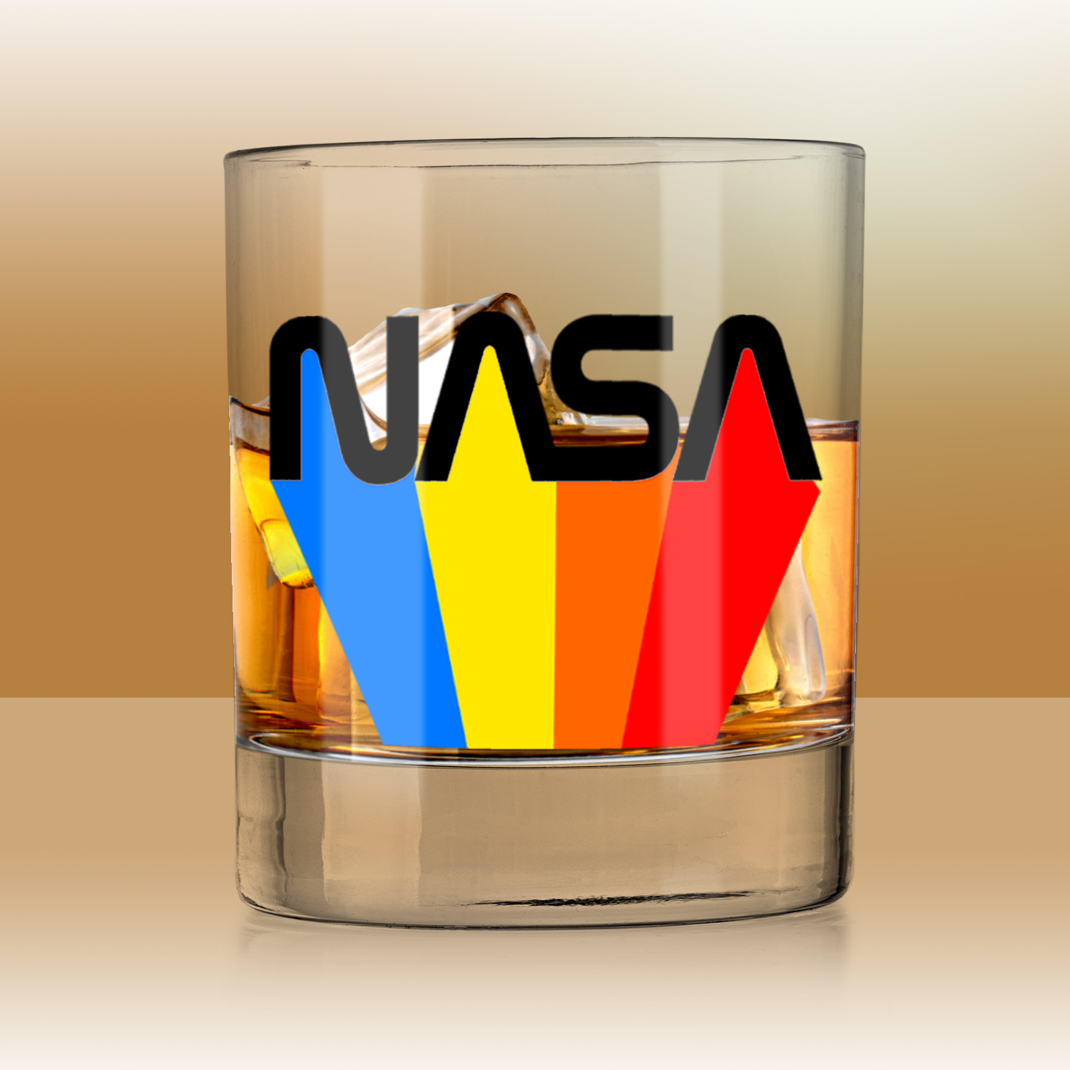 NASA 80’s Retro Whiskey Tumbler
