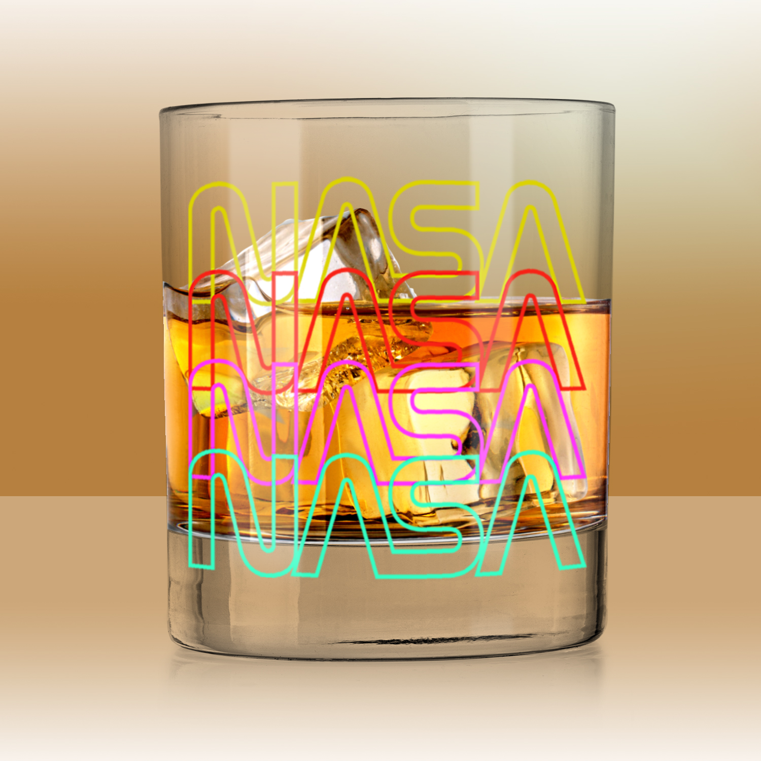NASA Worm Whiskey Tumbler